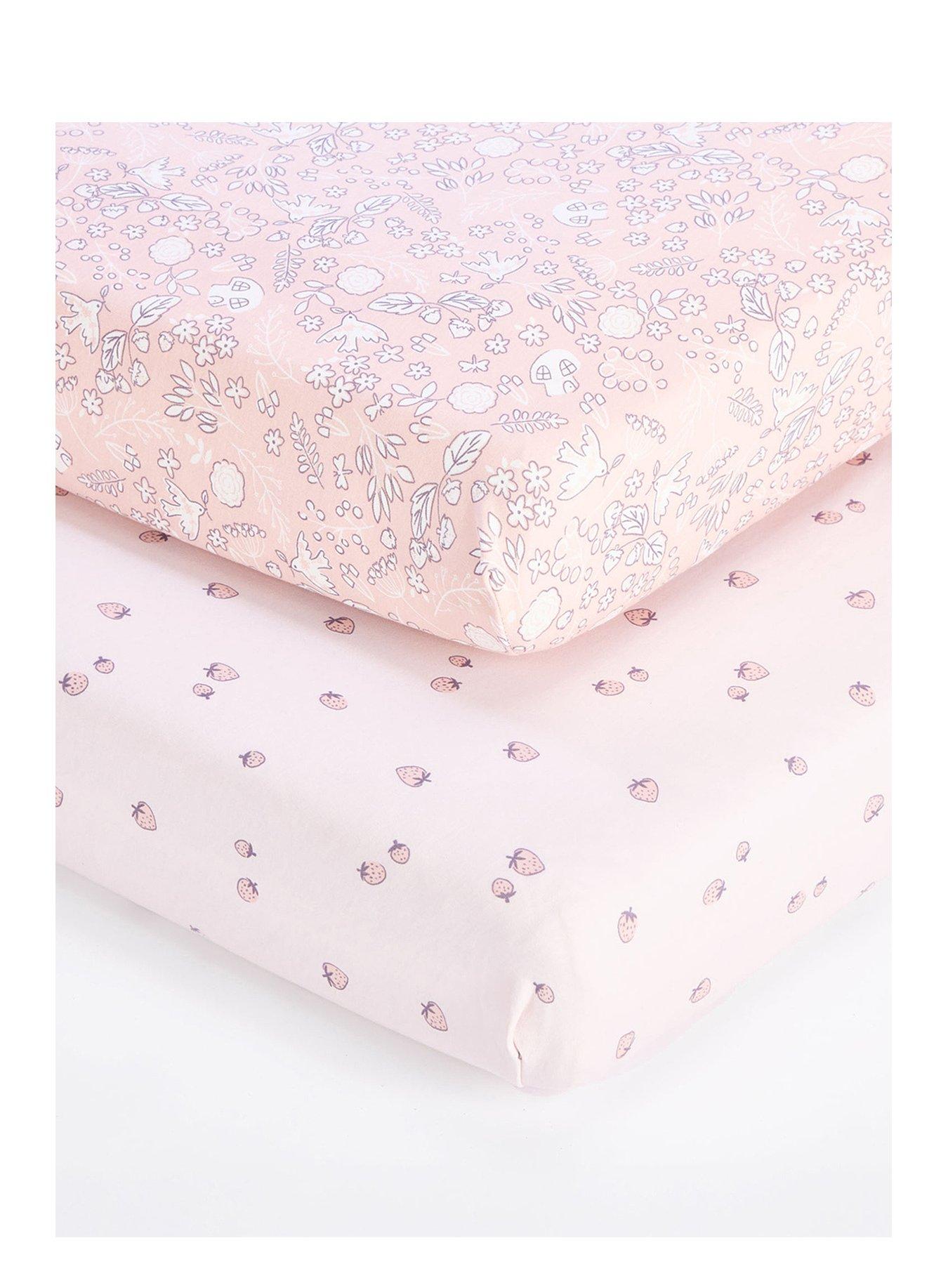 Image 2 of 5 of Tutti Bambini Bedside Crib Fitted Sheets 2 Pack - Tiny Tails