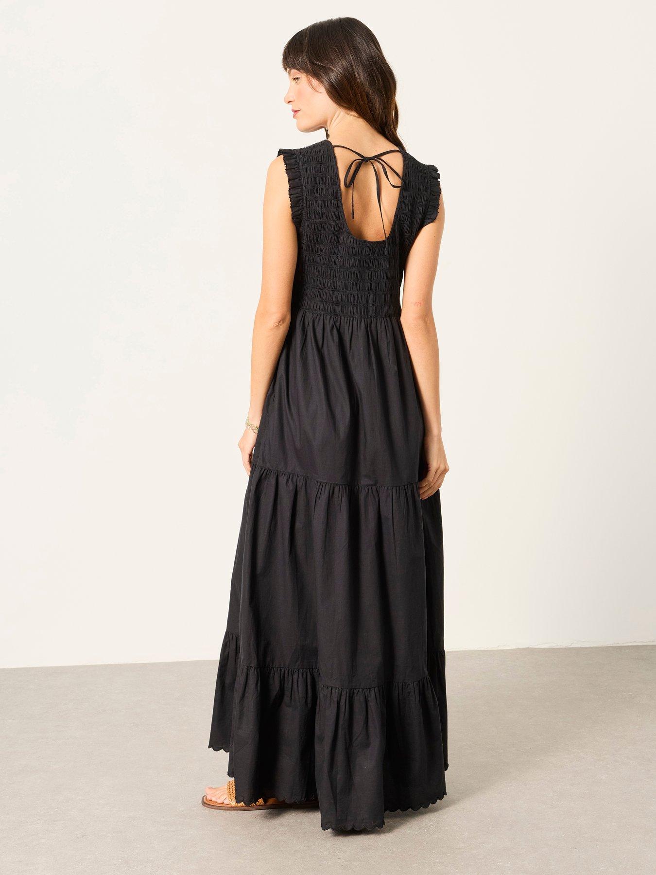 Image 2 of 7 of FatFace Anais Sleeveless Maxi Dress &nbsp;- Black