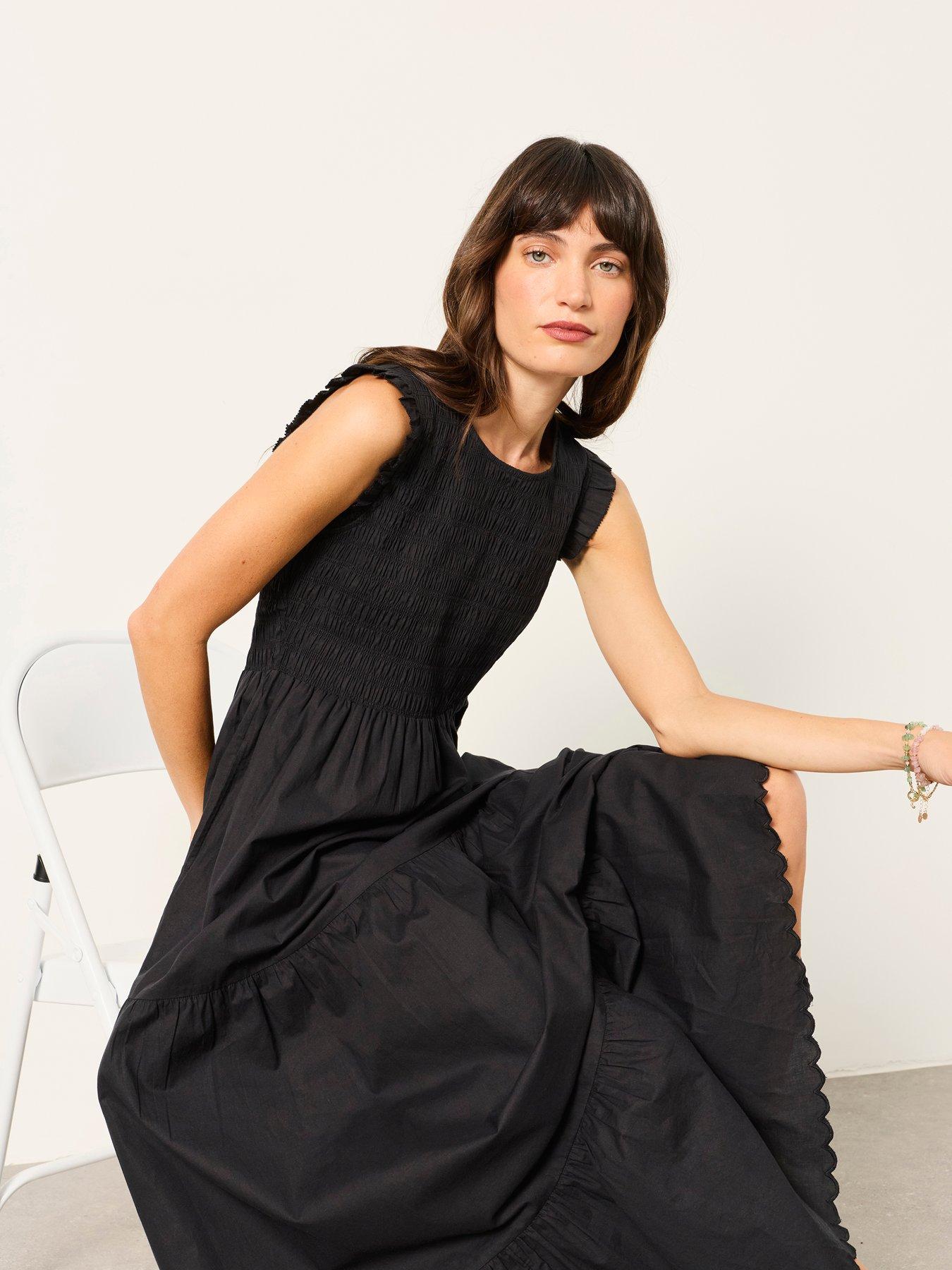 Image 5 of 7 of FatFace Anais Sleeveless Maxi Dress &nbsp;- Black