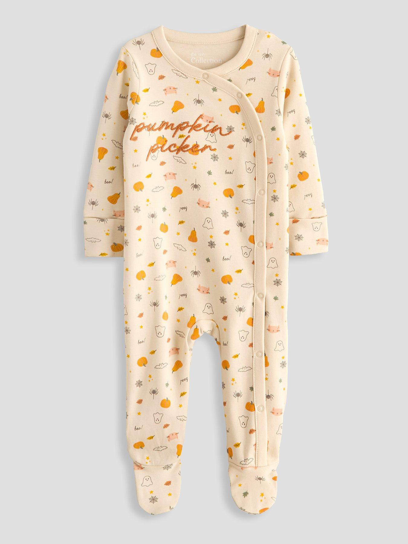 The Very Collection Pumpkin Picker Single Sleepsuit (0-3 Months - 18-24 Months) - Multi