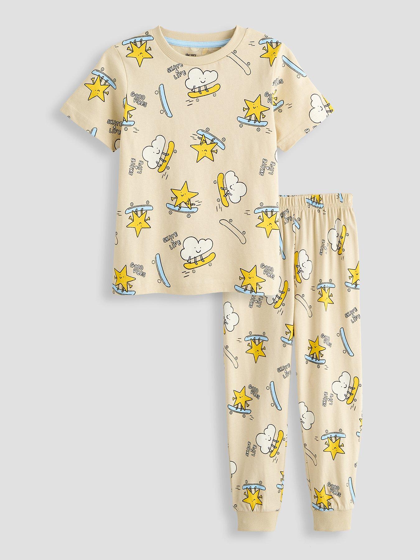 Image 1 of 5 of The Very Collection Toddler Boy Skater Short Sleeve Pyjamas (9 months - 7 years) - Multi