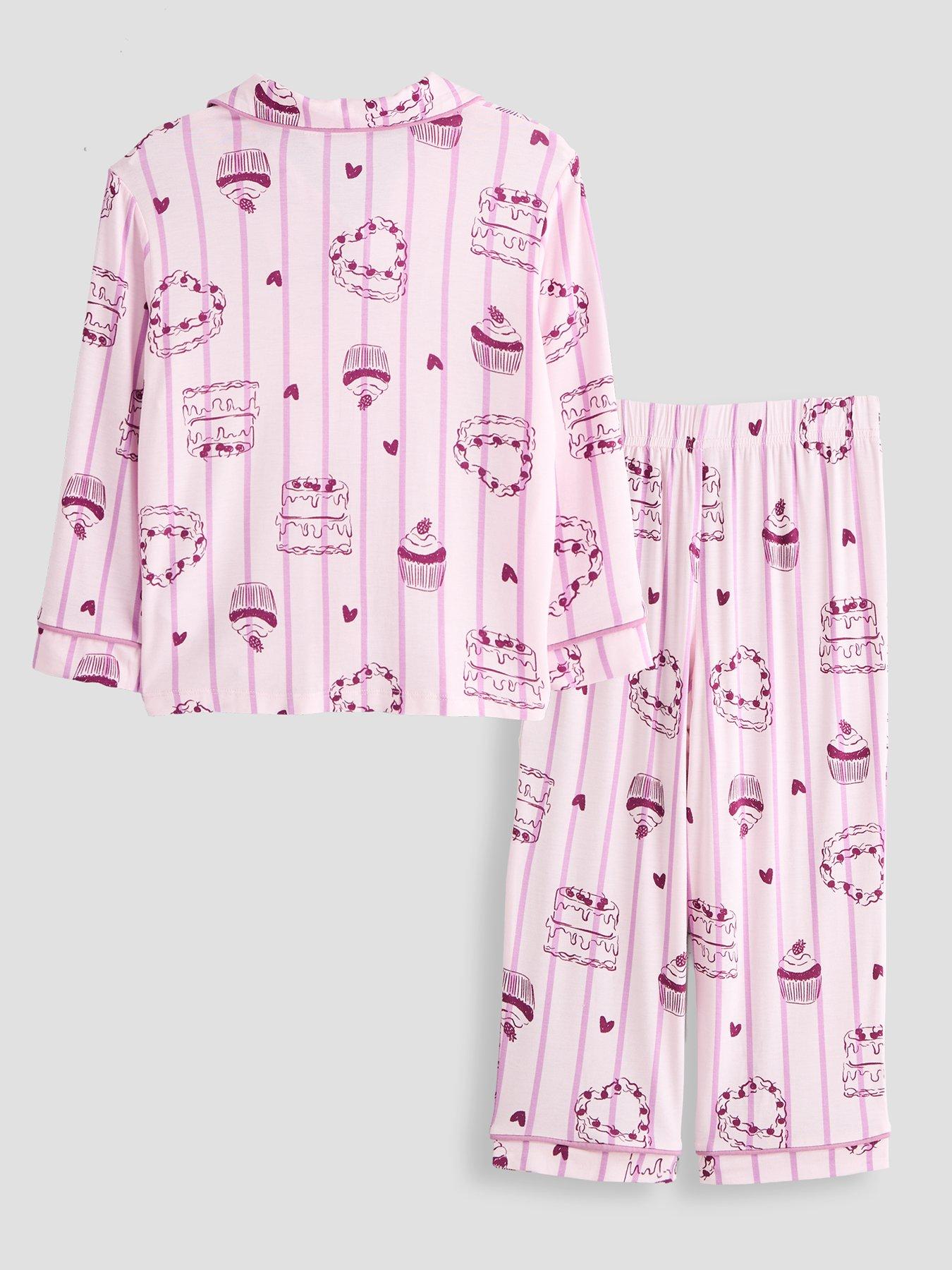 Image 2 of 6 of The Very Collection Cupcake Print Revere Pyjama
