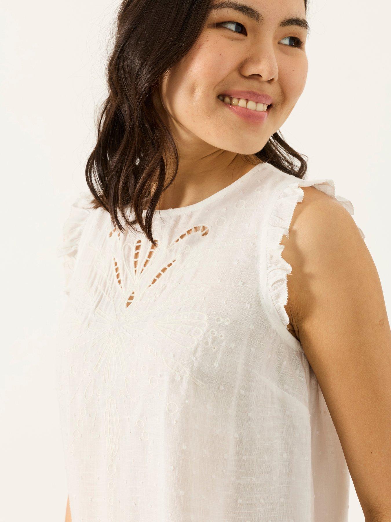 Image 5 of 6 of FatFace Vita Tunic - White