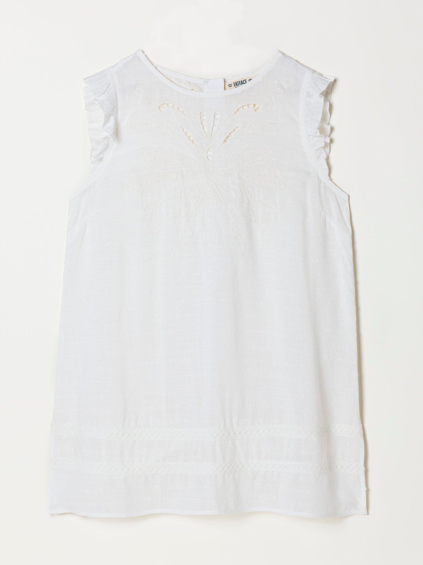 Image 6 of 6 of FatFace Vita Tunic - White