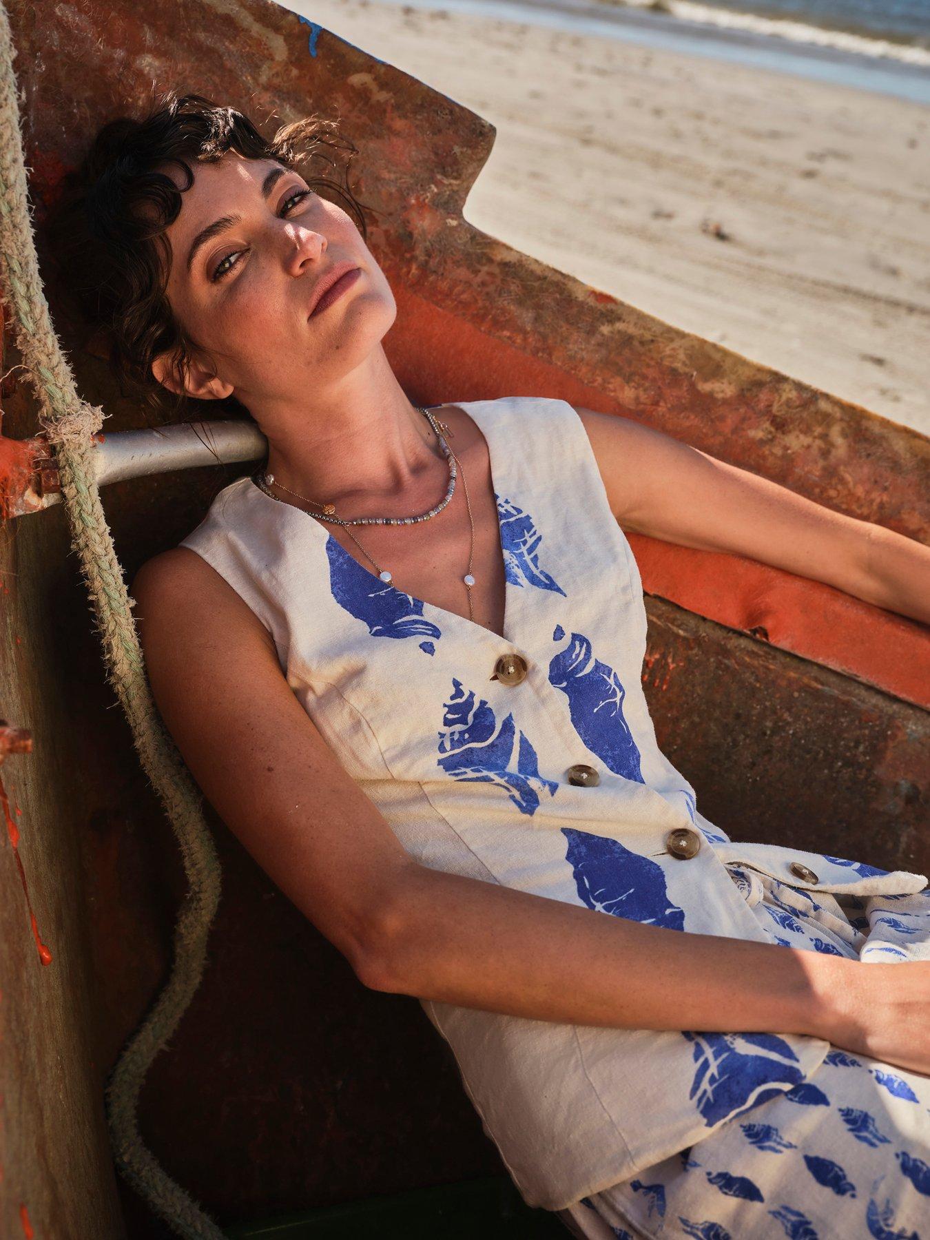 FatFace Indie Shell Waistcoat - Cream