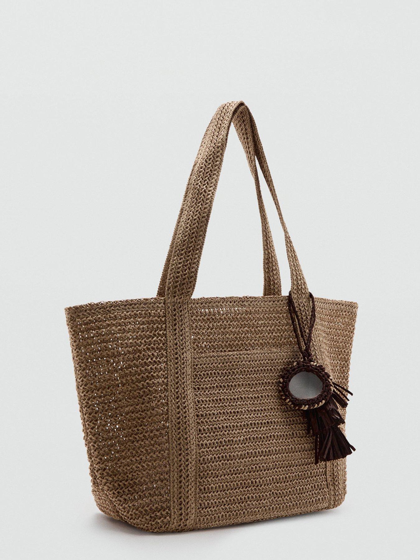 Image 2 of 4 of Mango Natural Fibre Tote Bag - Cream