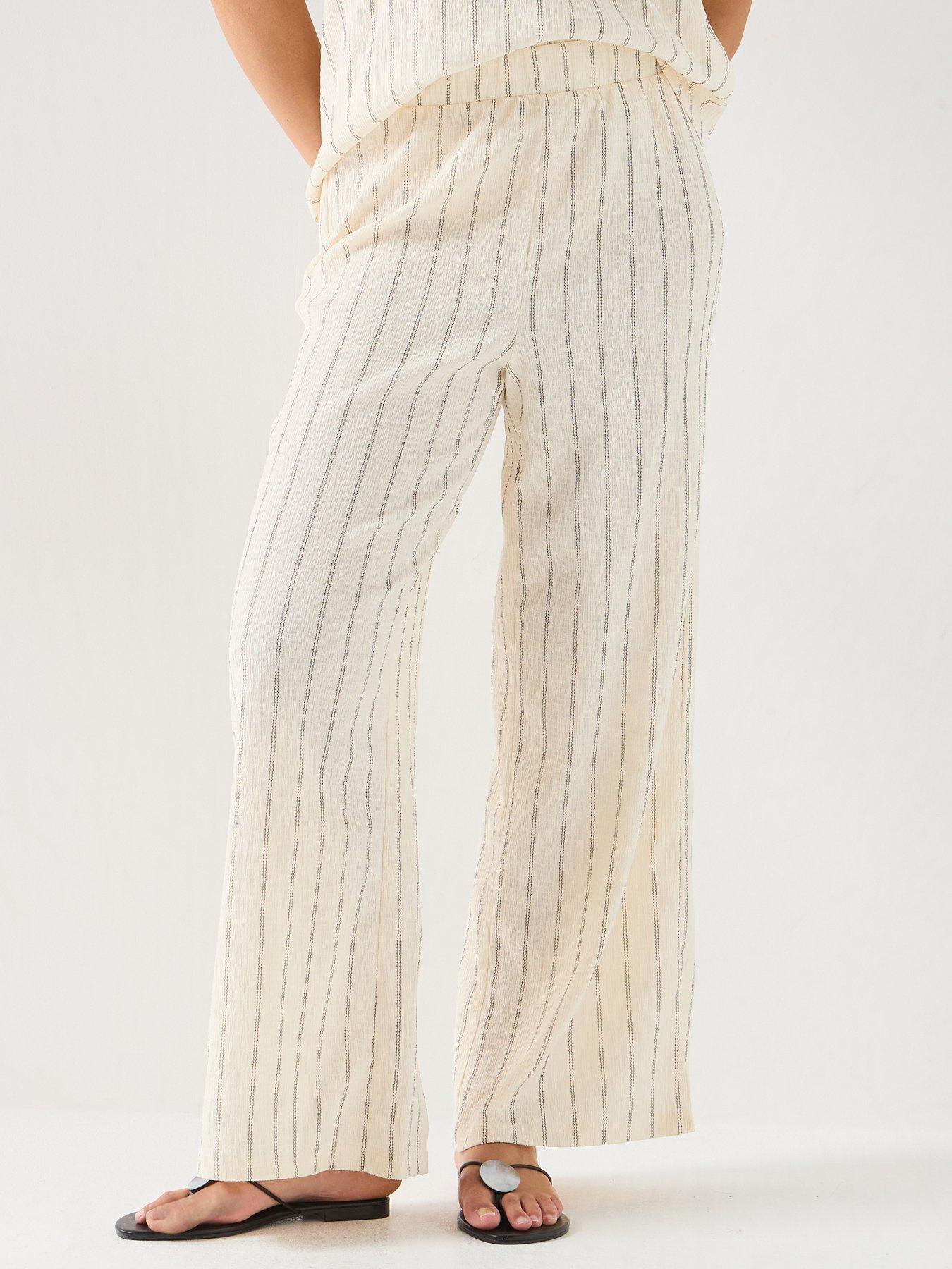 Image 5 of 6 of Only Onlmika Wide Loose Stripe Pant Jrs