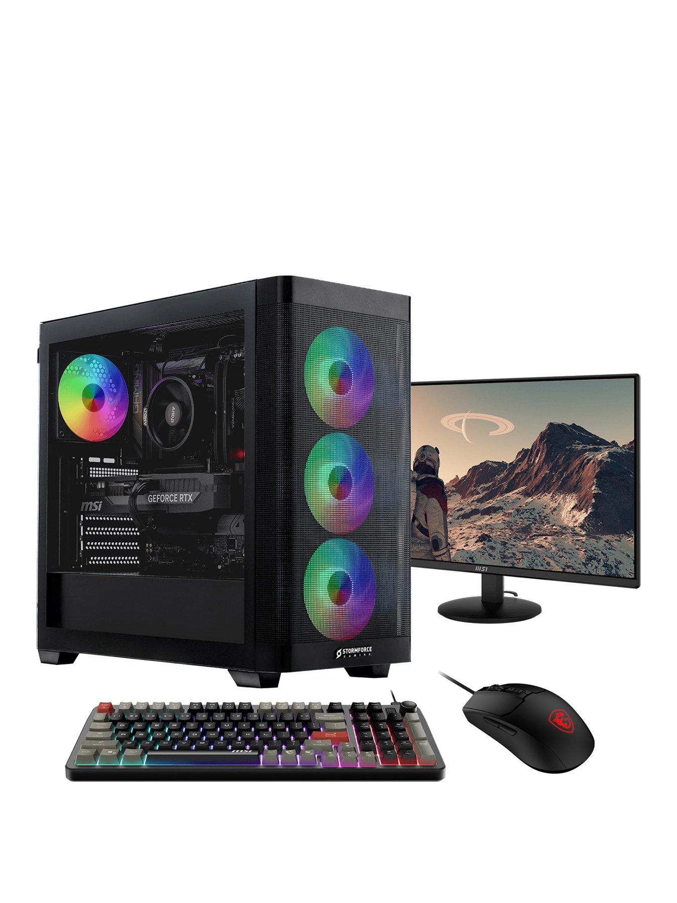 Stormforce Recoil AMD Ryzen 5, 16GB RAM, 1TB SSD, GeForce RTX 5060, Gaming Desktop Bundle