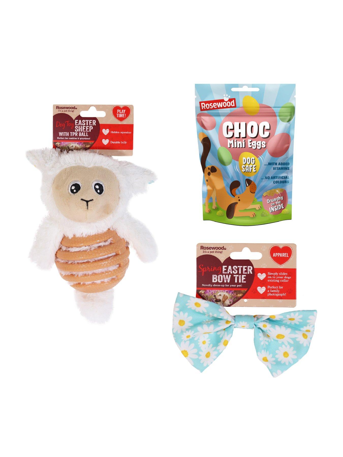 Image 1 of 7 of Rosewood Easter Sheep Toy/Dog Safe ChocMini eggs and Bowtie Gift Set