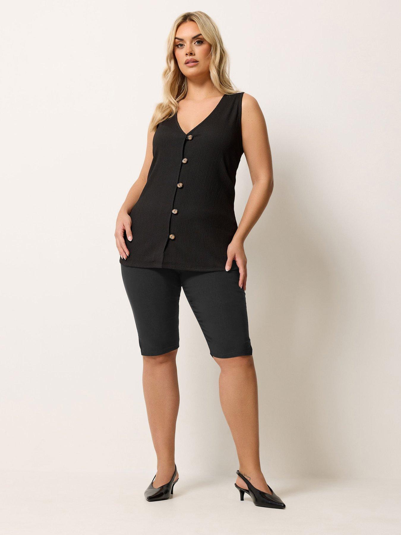 Image 3 of 6 of Yours Curve Bengaline Pedal Pusher Short