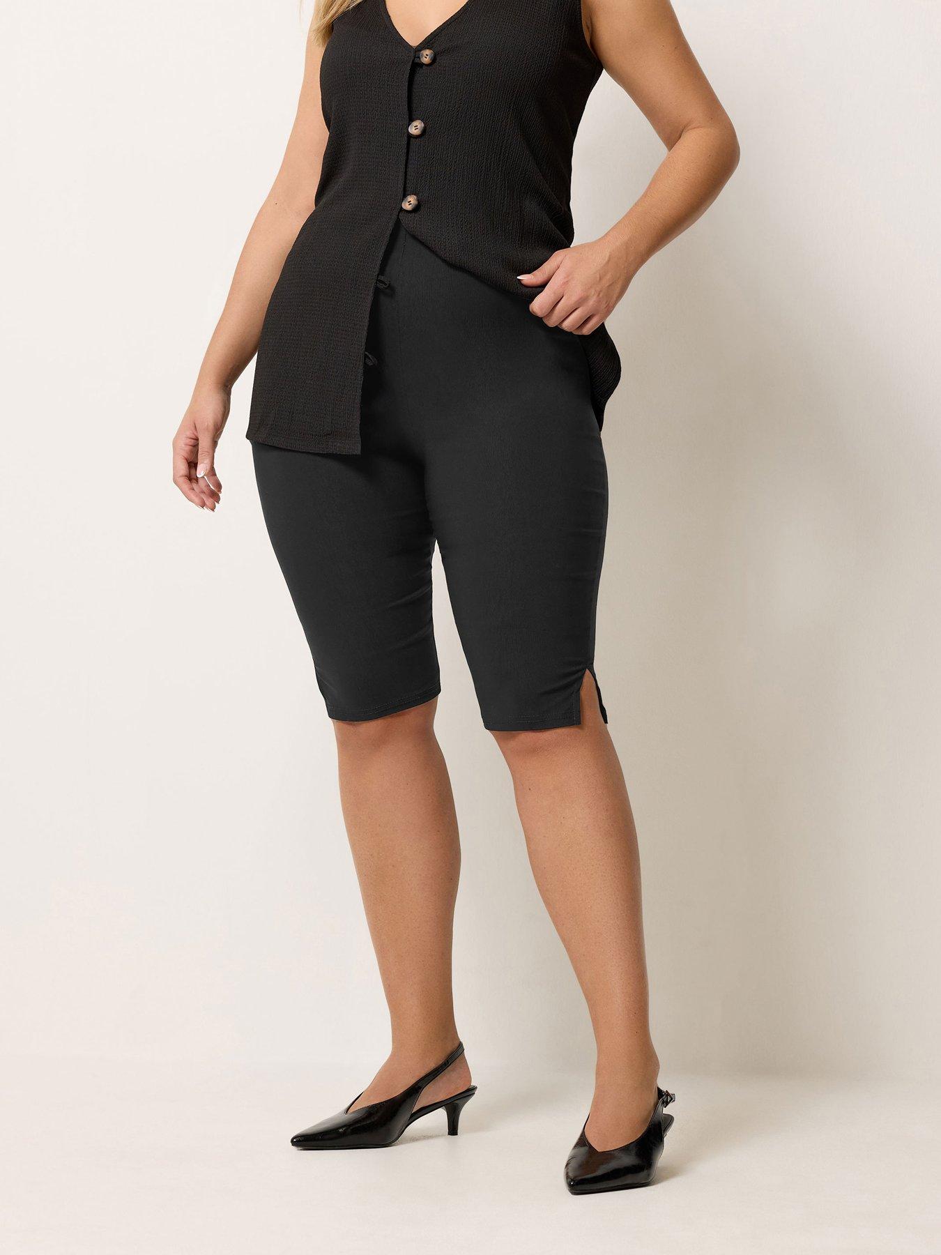 Image 4 of 6 of Yours Curve Bengaline Pedal Pusher Short