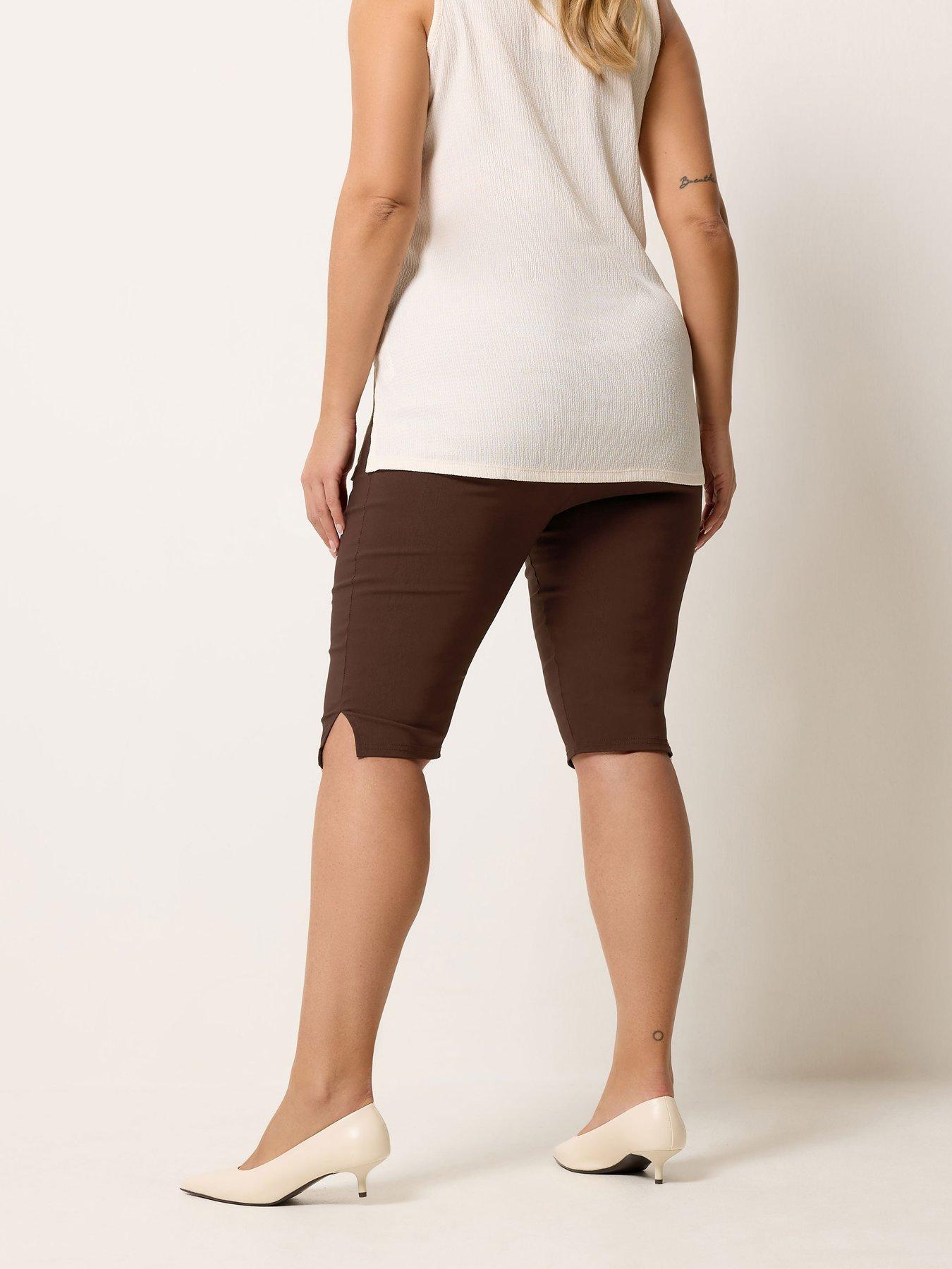 Image 2 of 5 of Yours Curve Bengaline Pedal Pusher Short