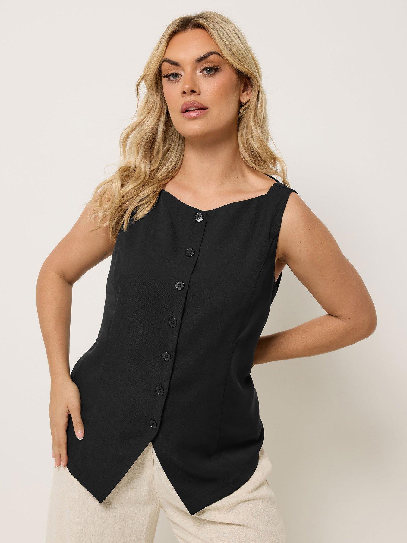 Yours Curve Elongated Waistcoat