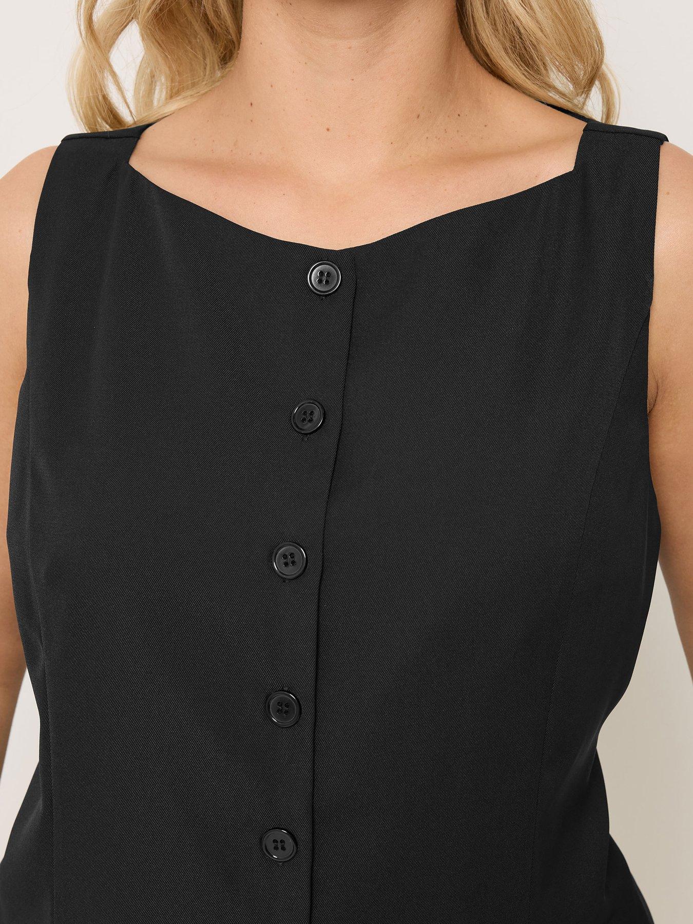 Image 4 of 5 of Yours Curve Elongated Waistcoat