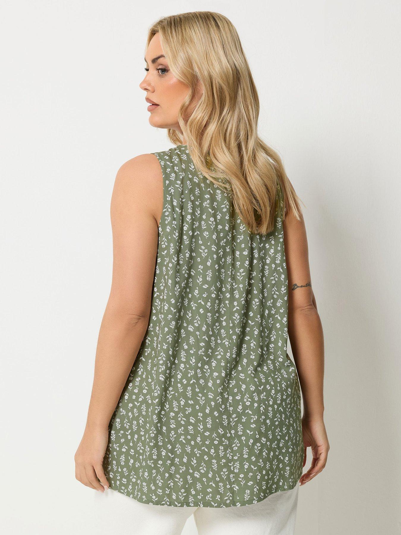 Image 2 of 5 of Yours Curve V-neck Cami Top