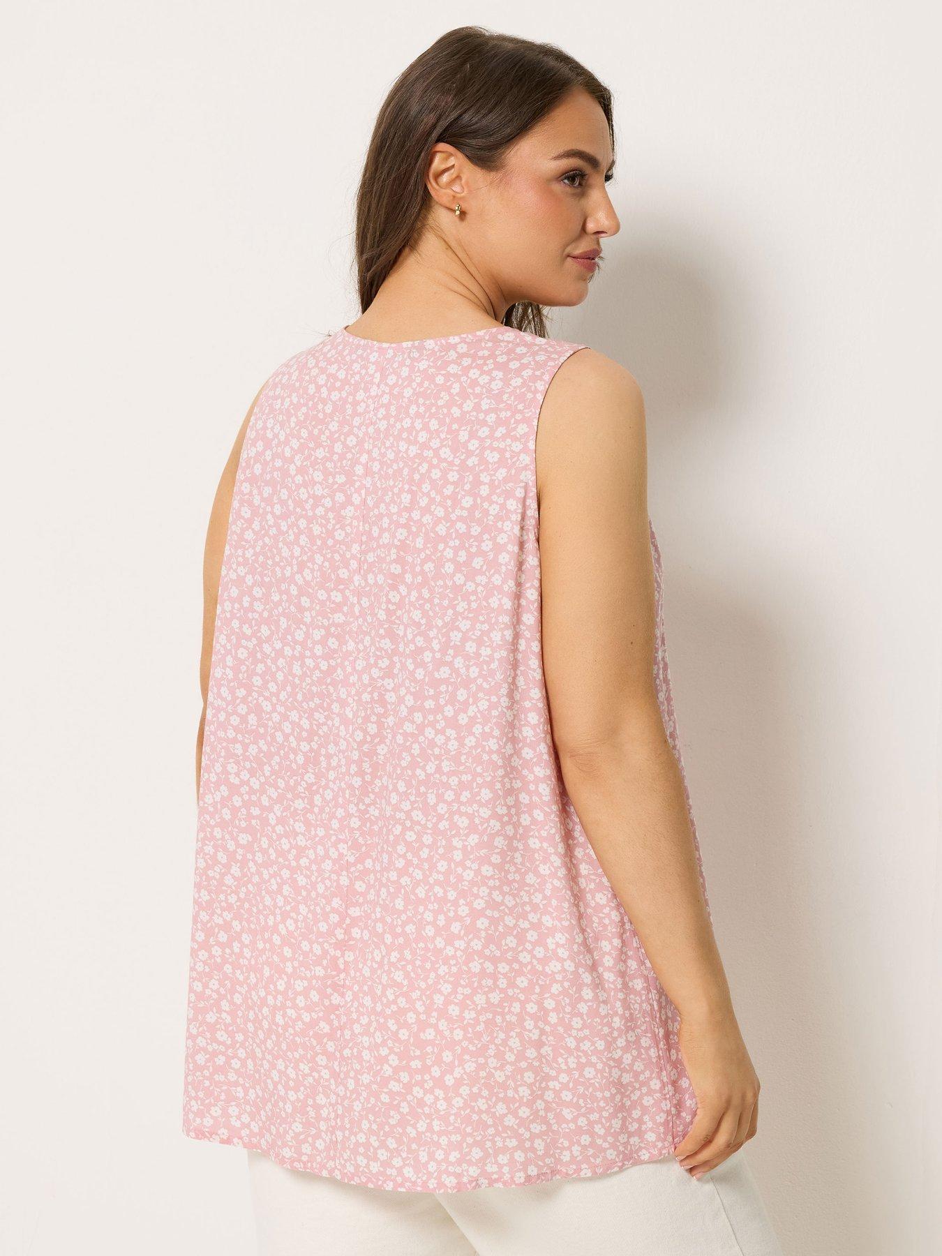yours-curve-v-neck-cami-top-pinkstillFront