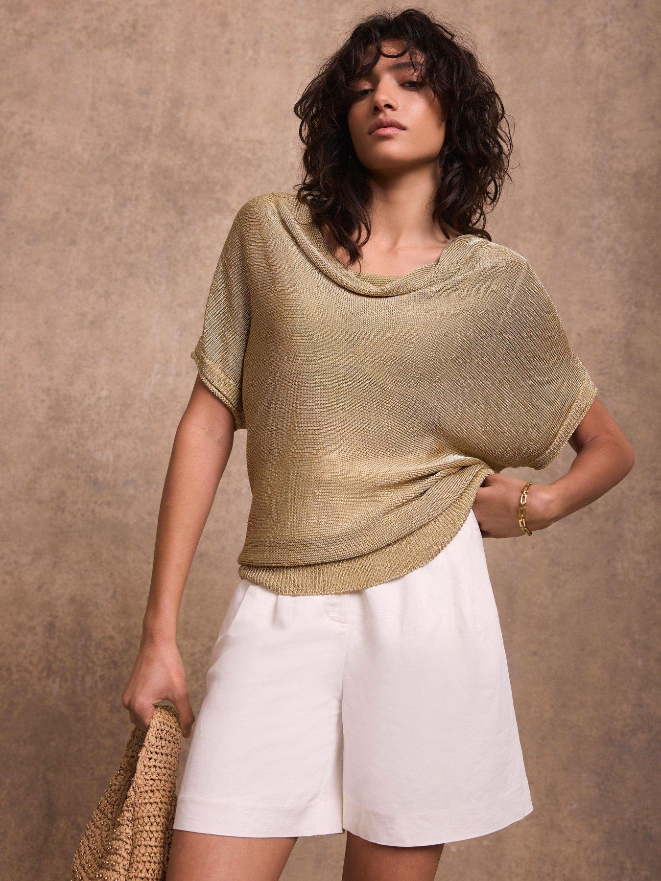 mint-velvet-cowl-neck-knit-top-goldstillFront