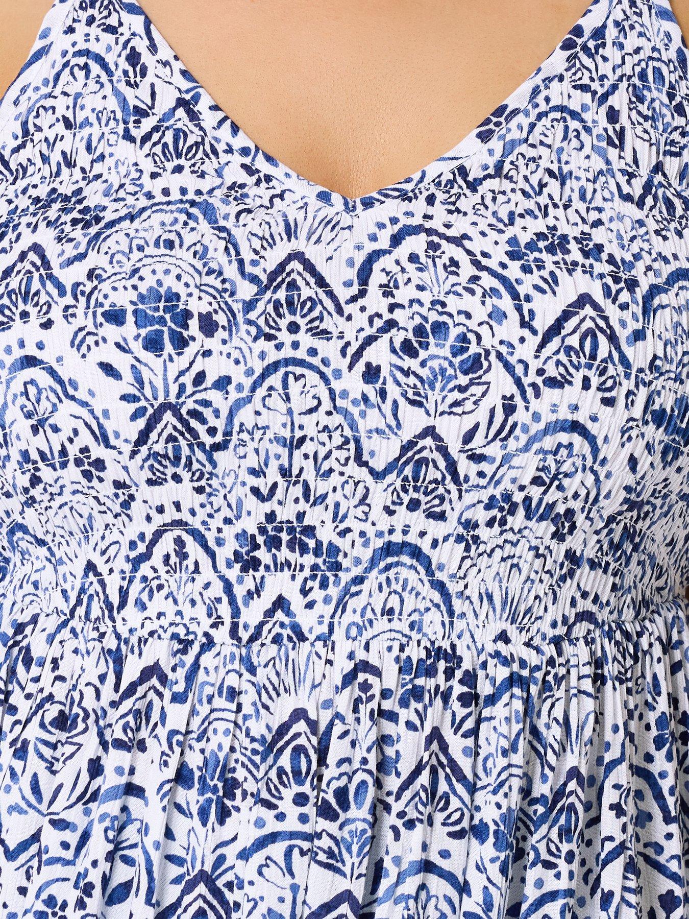 Image 4 of 5 of Yours Curve Shirred Smock Cami Top