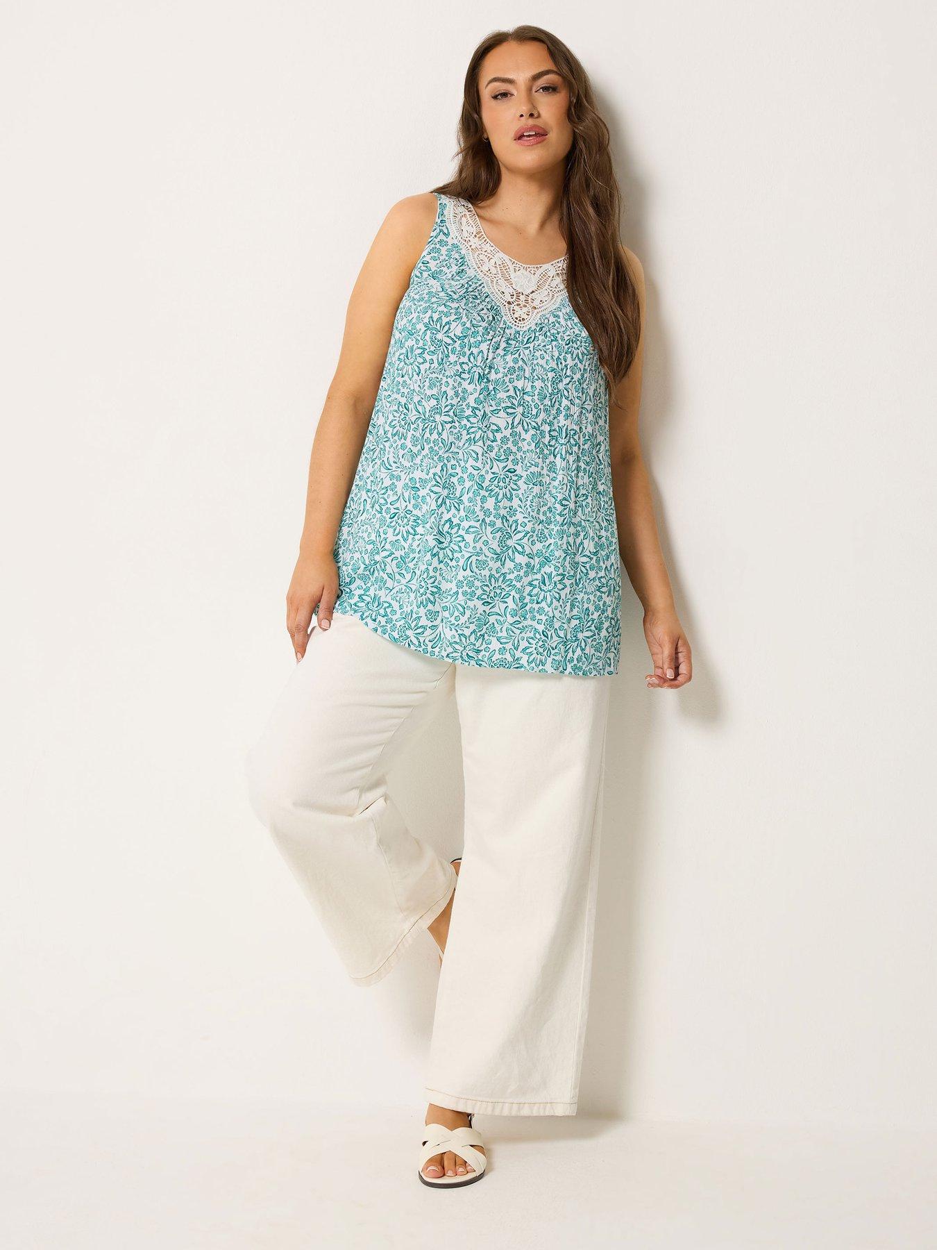 Image 3 of 5 of Yours Curve Sleeveless Gypsy Vest - Green