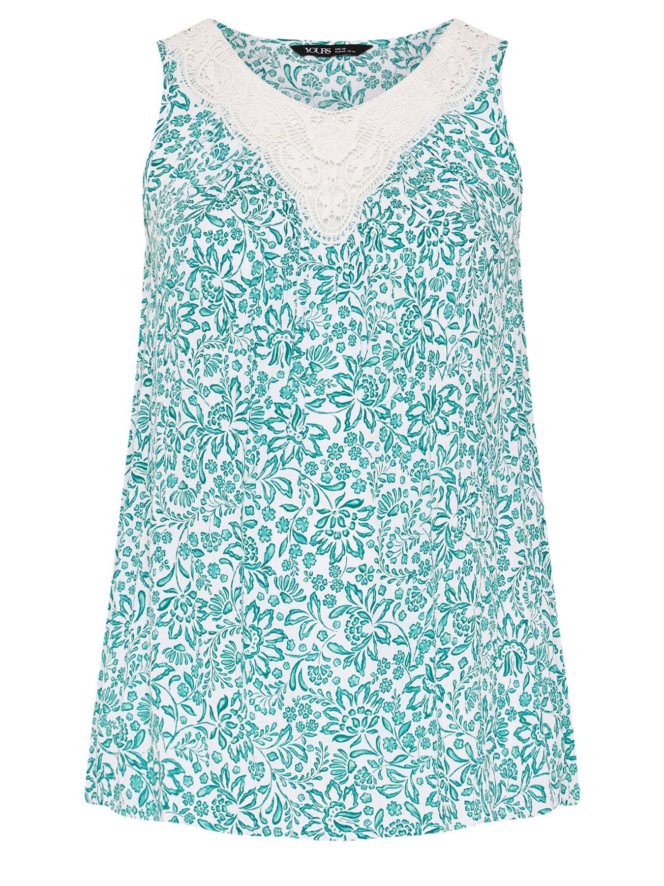 Image 5 of 5 of Yours Curve Sleeveless Gypsy Vest - Green