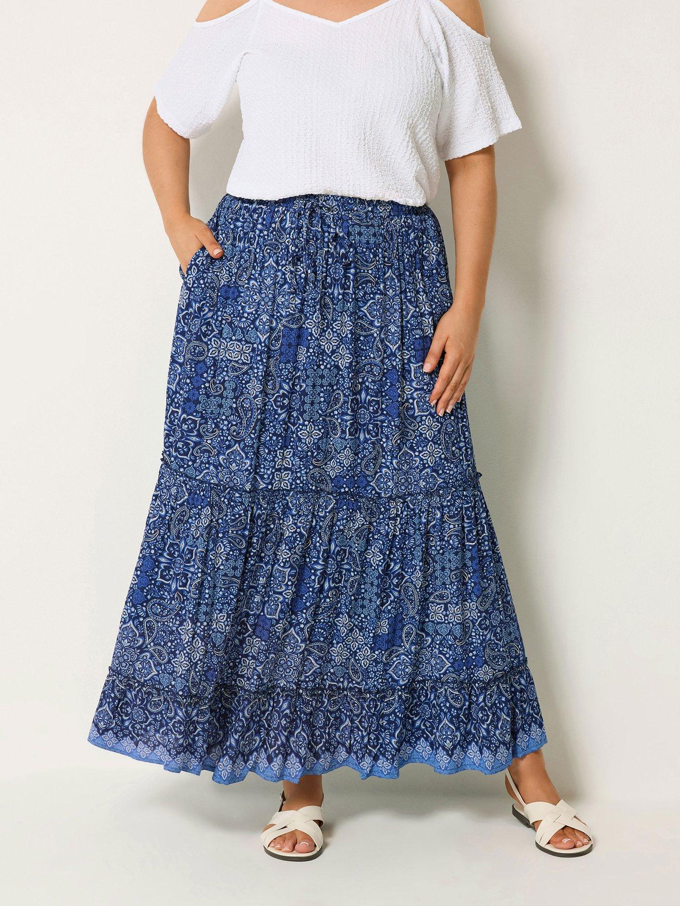 yours-curve-tie-skirt-bluefront