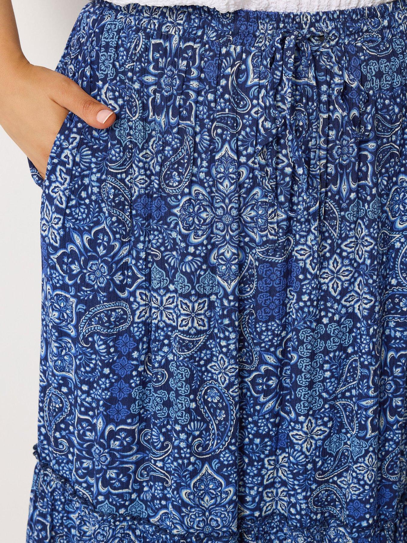 yours-curve-tie-skirt-blueoutfit
