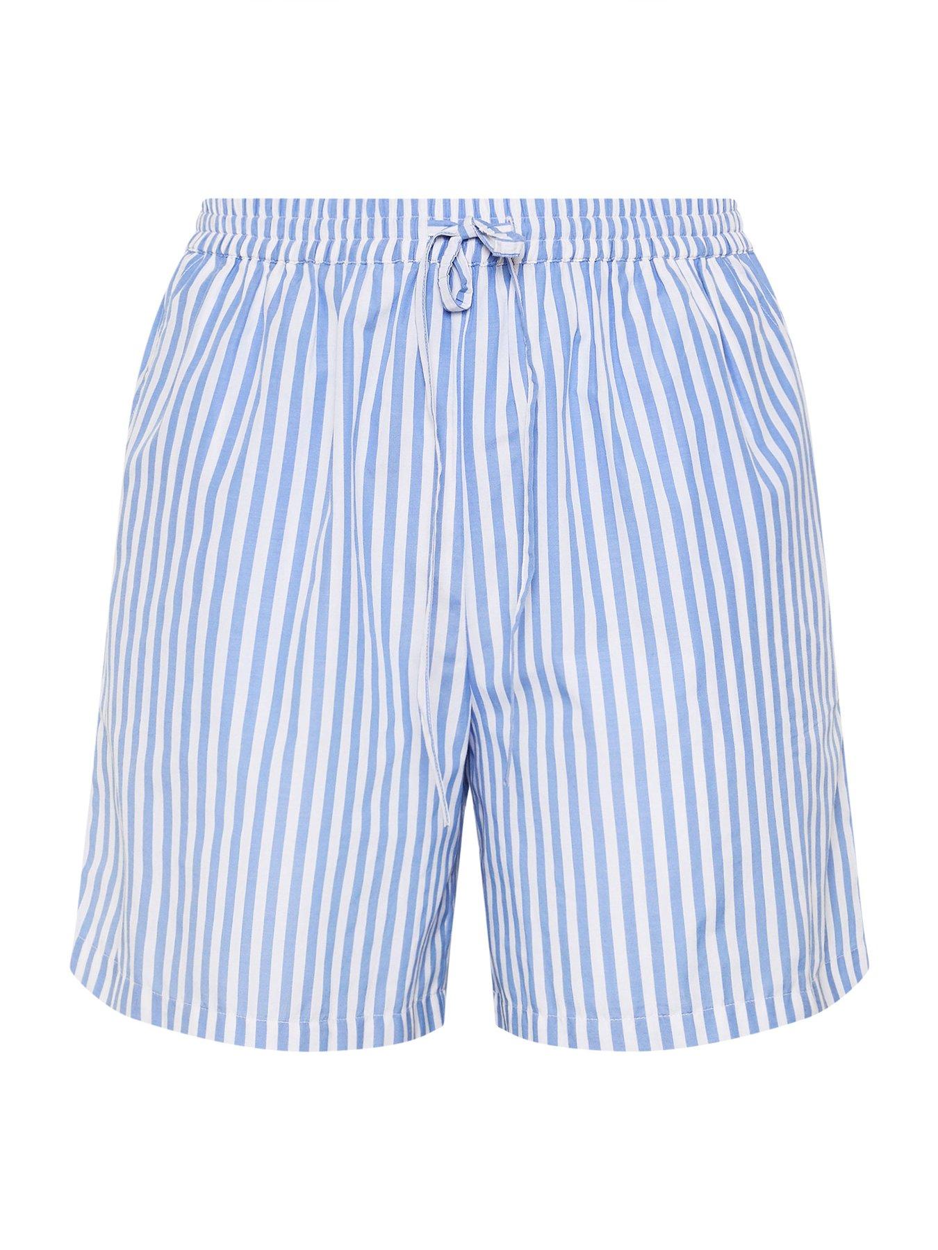 Image 5 of 5 of Yours Curve Stripe Woven Shorts