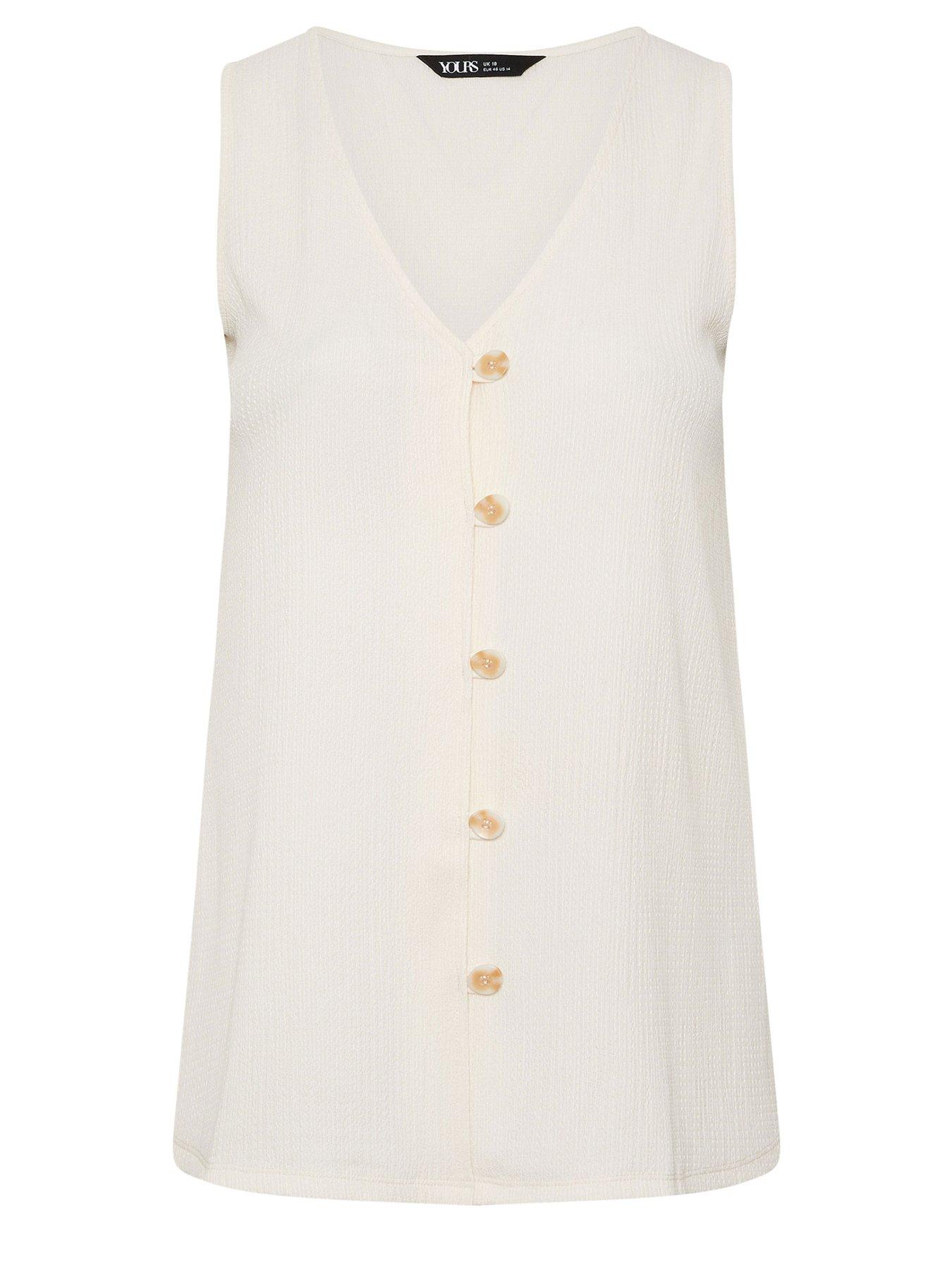 Image 5 of 5 of Yours Curve Textured Waistcoat