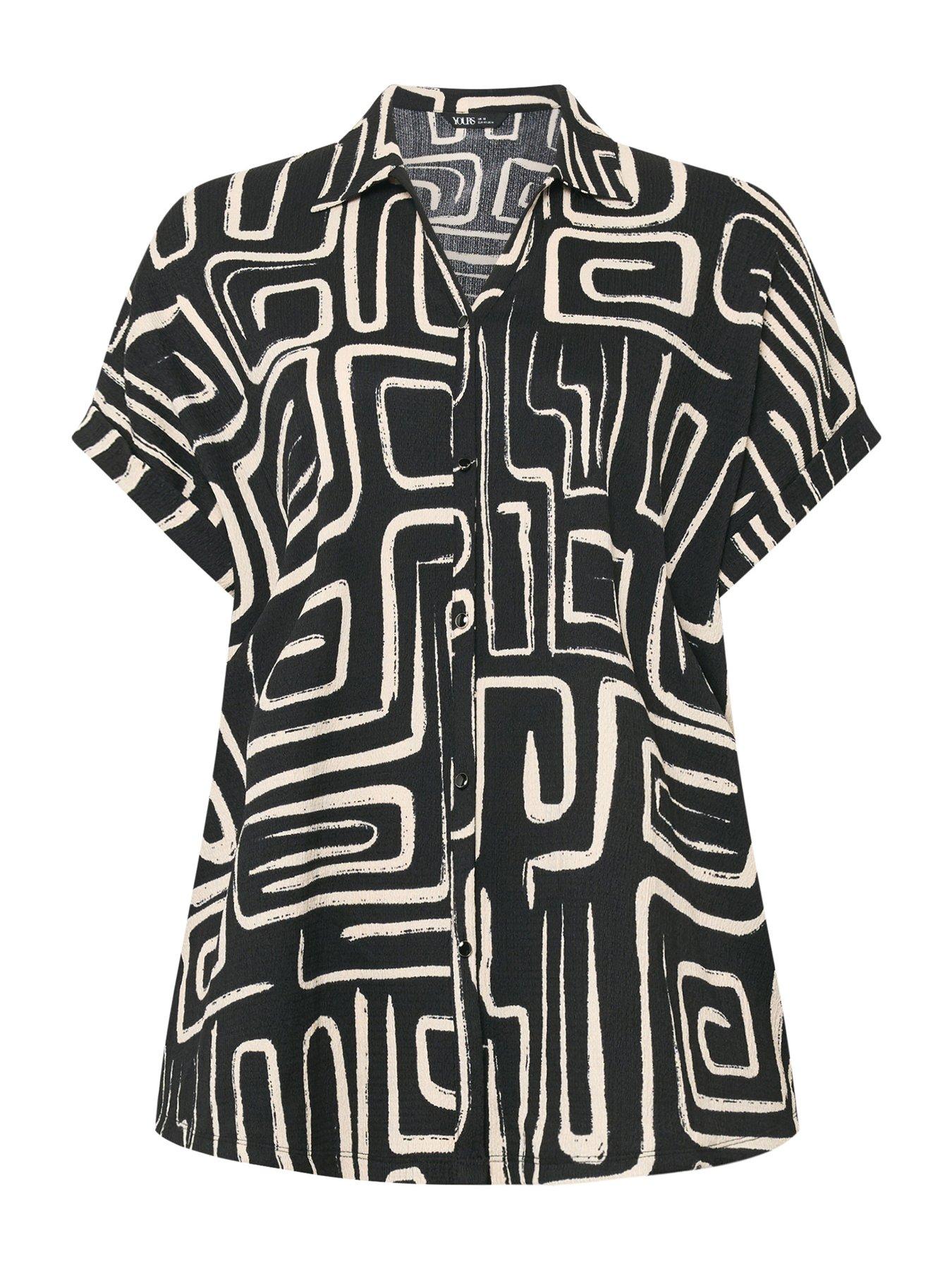 yours-curve-textured-t-shirt-co-orddetail