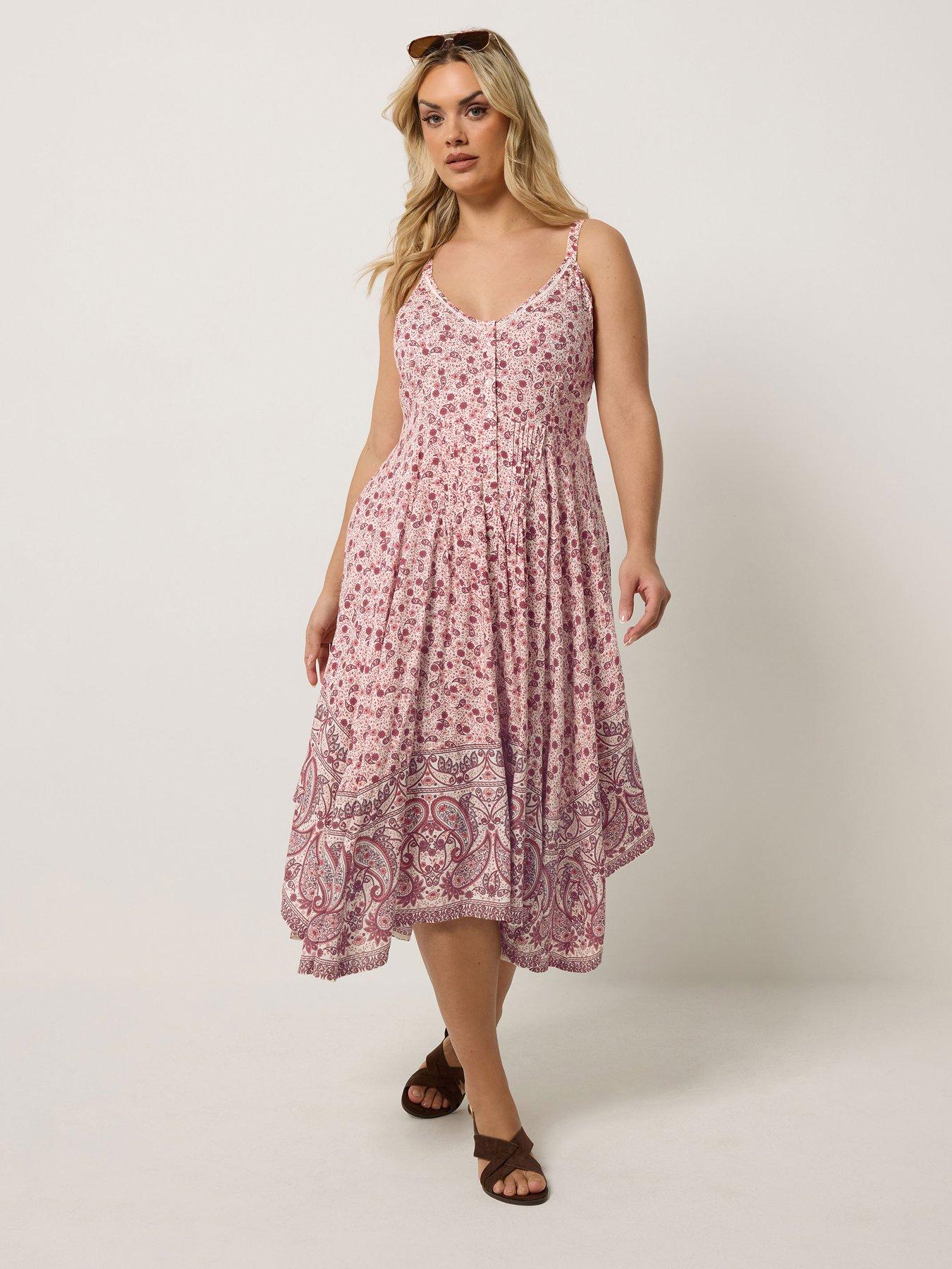 Image 3 of 5 of Yours Curve Hanky Hem Dress