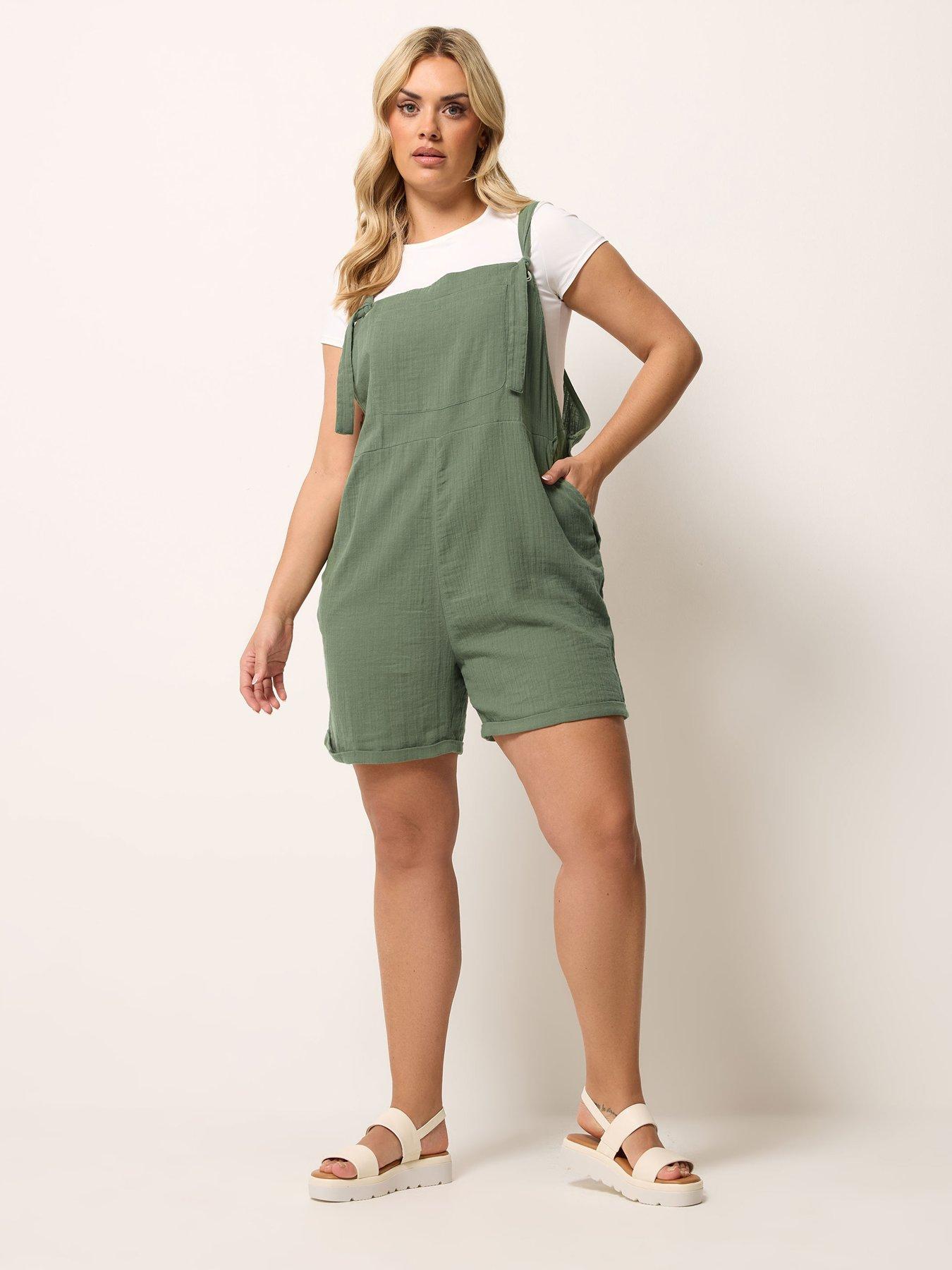 yours-curve-dungaree-shortsback