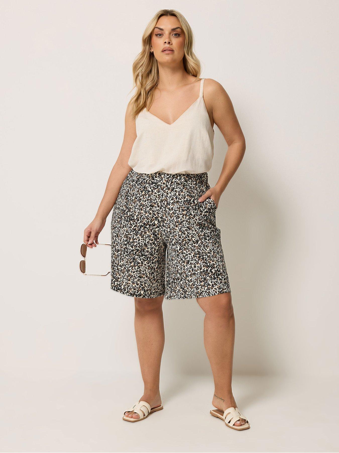 yours-curve-pull-on-jersey-leopard-print-shorts-brownback