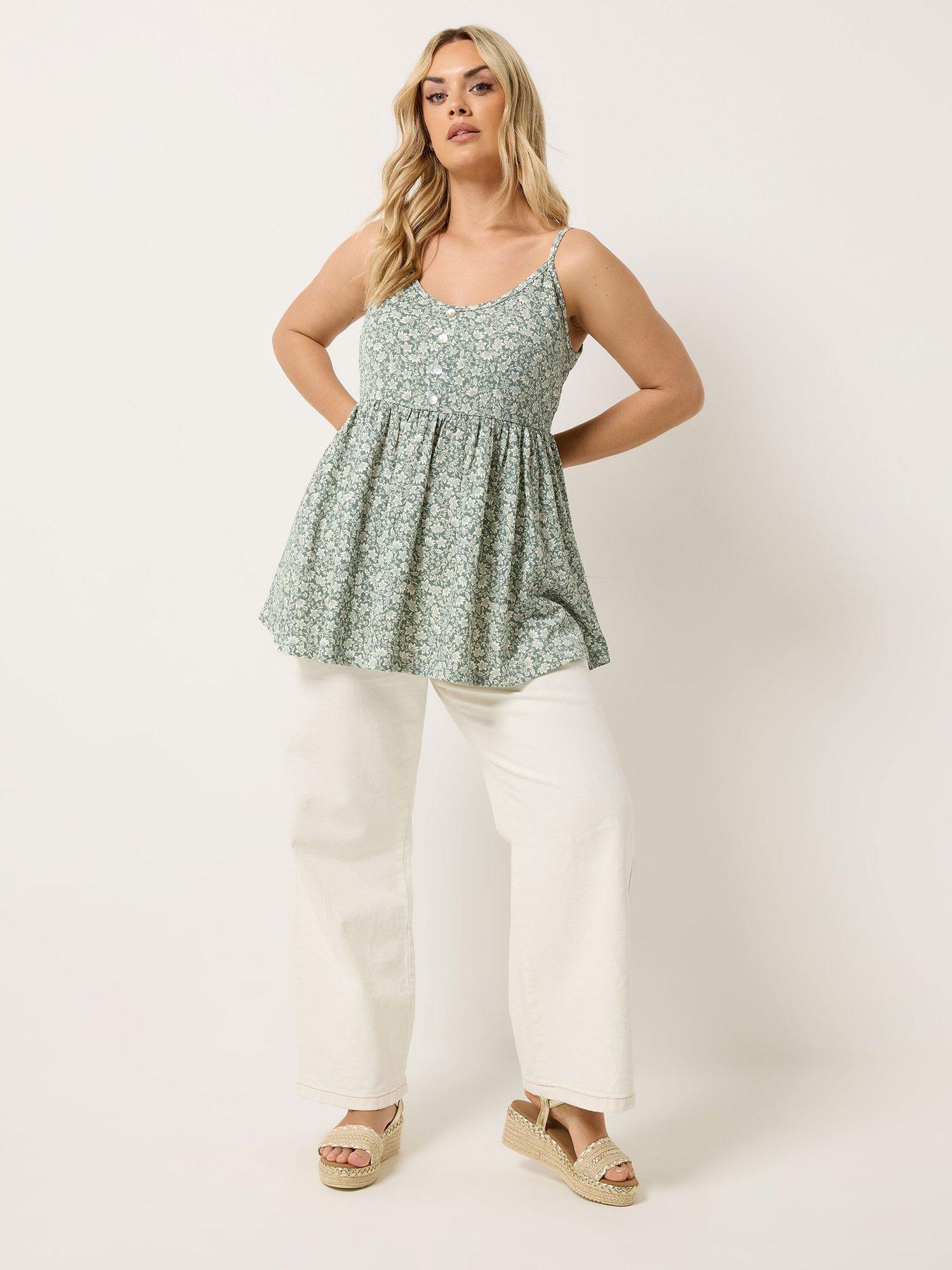 yours-curve-textured-peplum-top-greenback