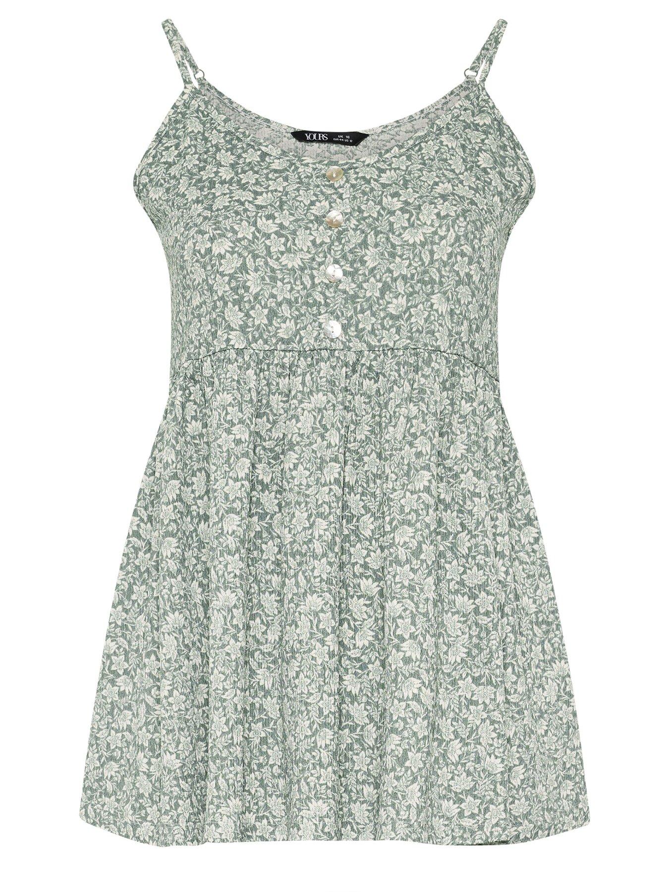 yours-curve-textured-peplum-top-greendetail