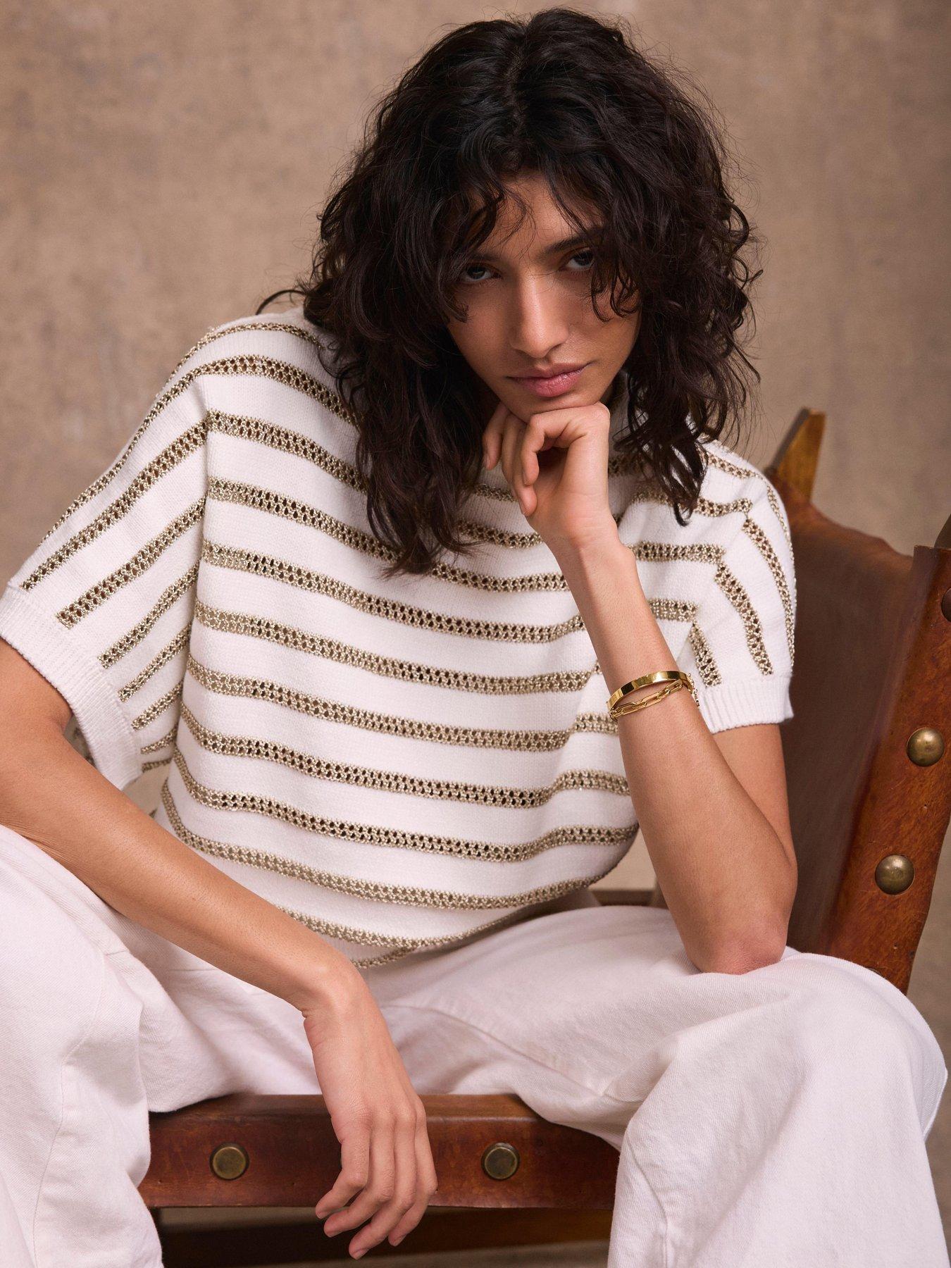 mint-velvet-gold-stripe-batwing-topfront