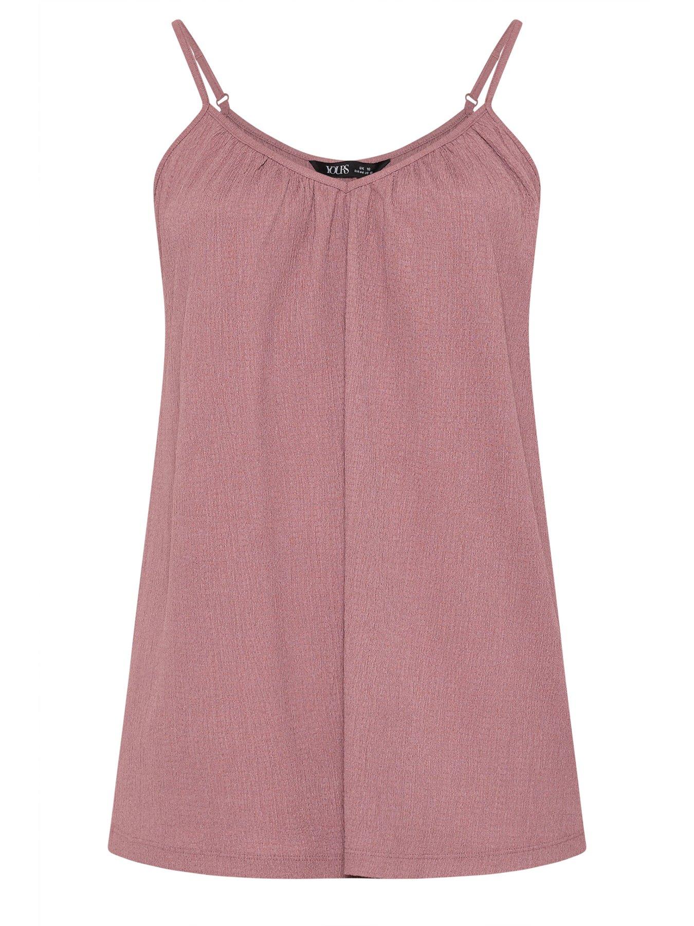 yours-curve-gathered-swing-cami-top-pinkdetail