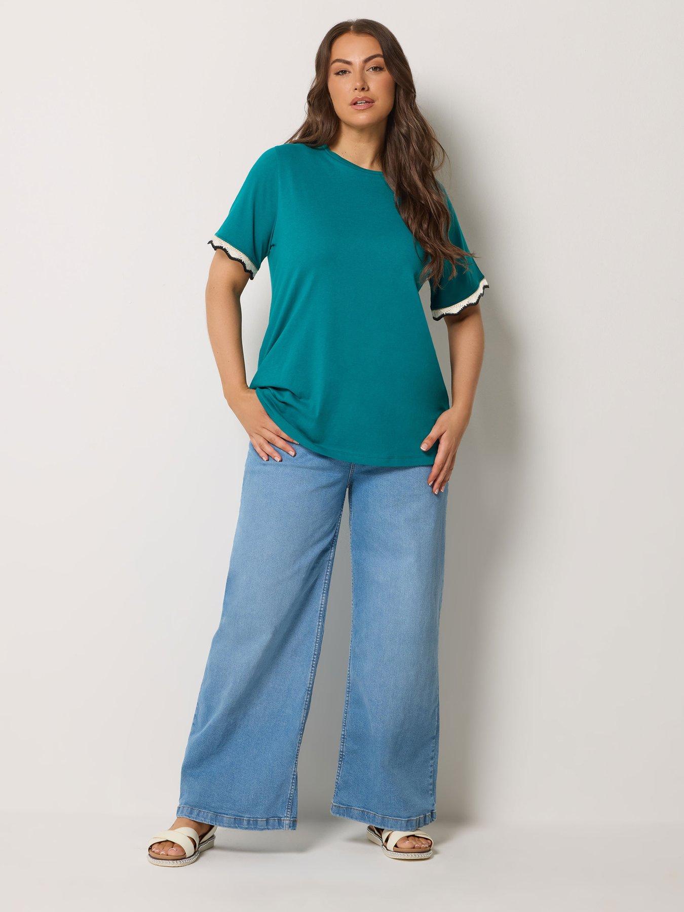 yours-curve-trim-t-shirt-blueback