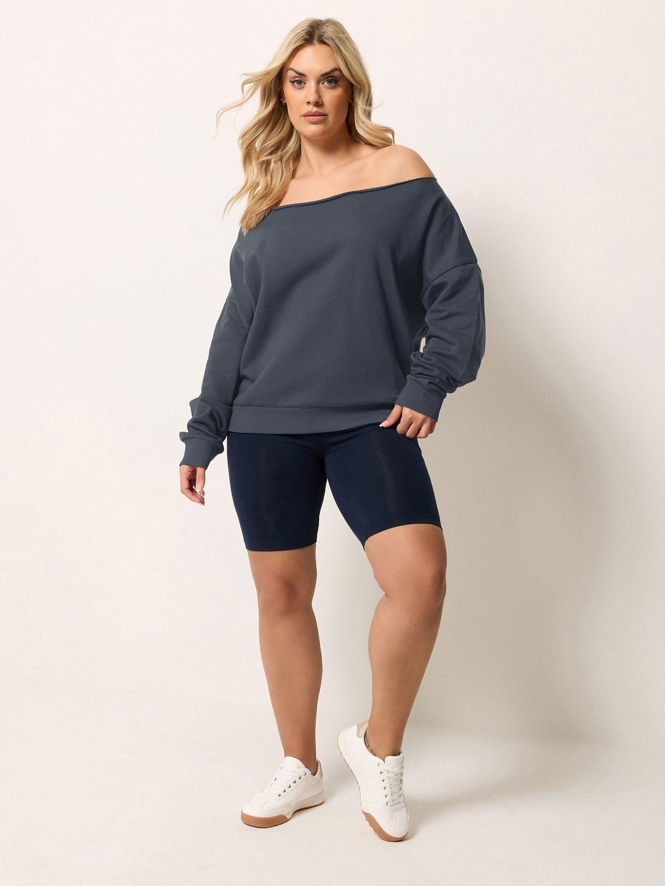 Image 3 of 5 of Yours Curve Off The Shoulder Sweatshirt