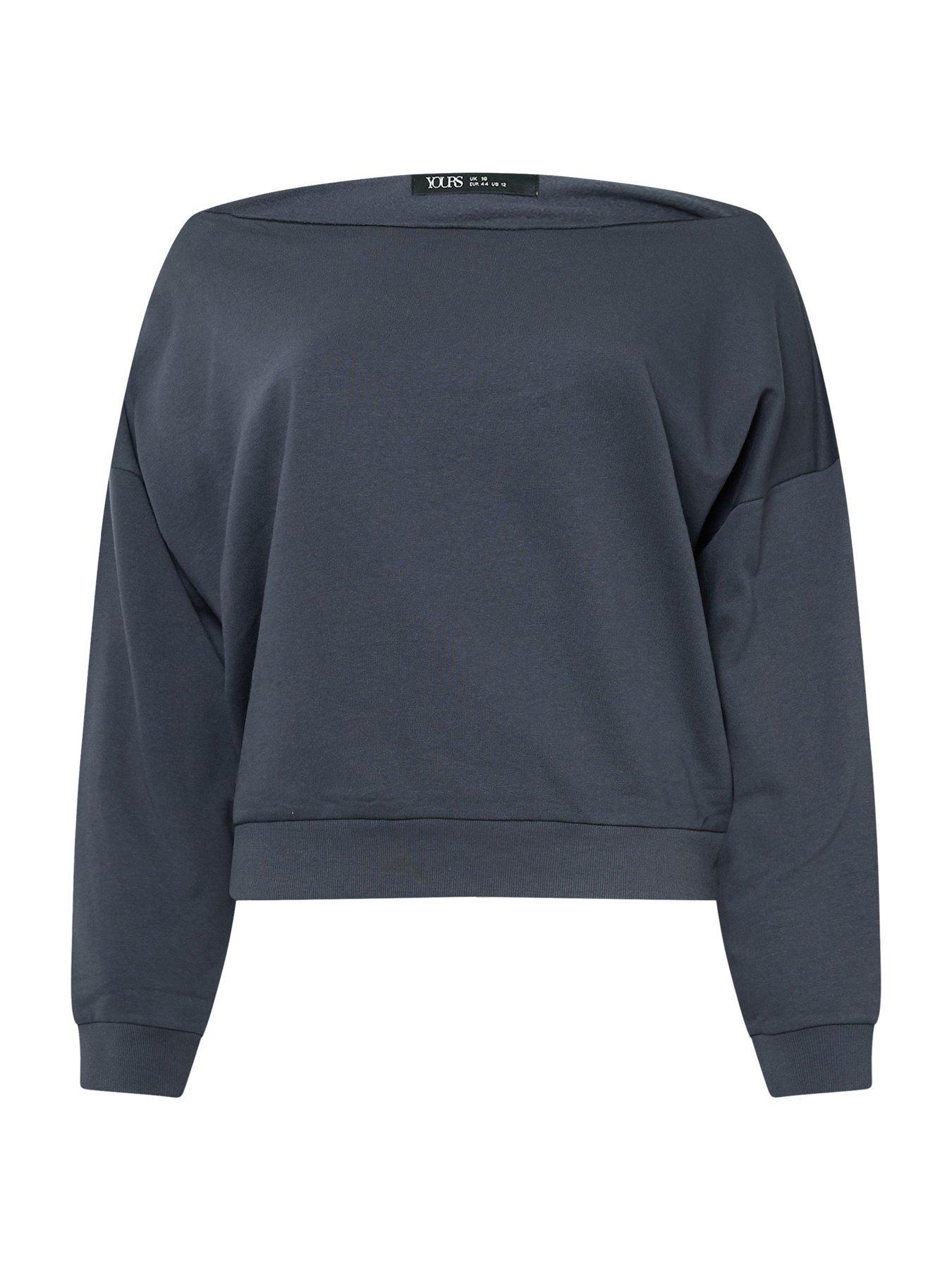 Image 5 of 5 of Yours Curve Off The Shoulder Sweatshirt