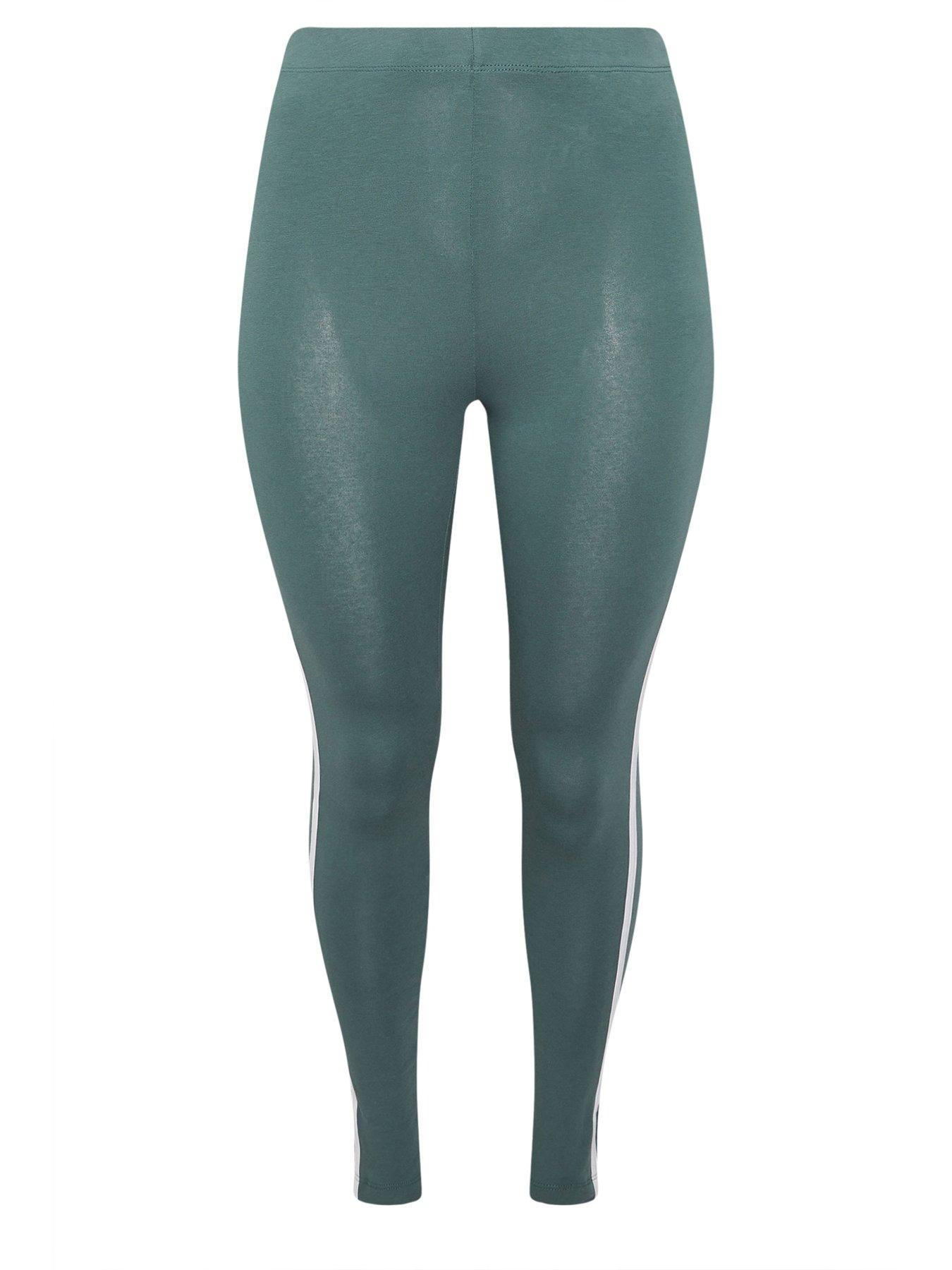 Image 5 of 5 of Yours Curve Active Side Striped Leggings - Blue