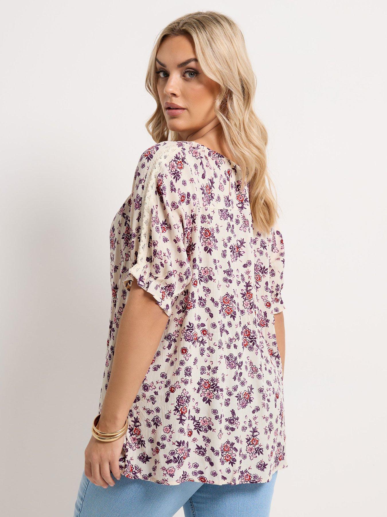 yours-curve-ditsy-floral-top-creamstillFront