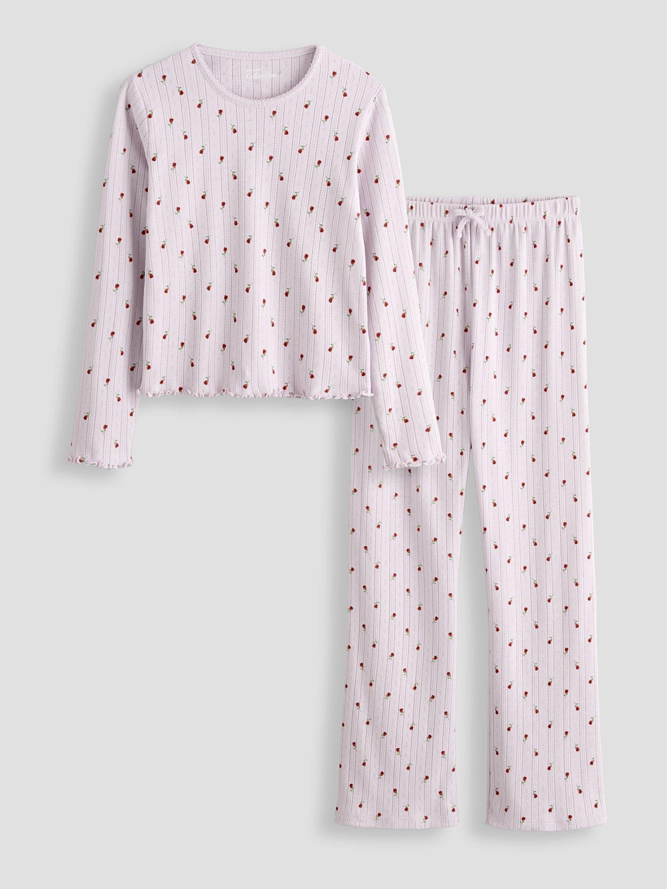The Very Collection Older Girls Pointelle Single Pj - Pink