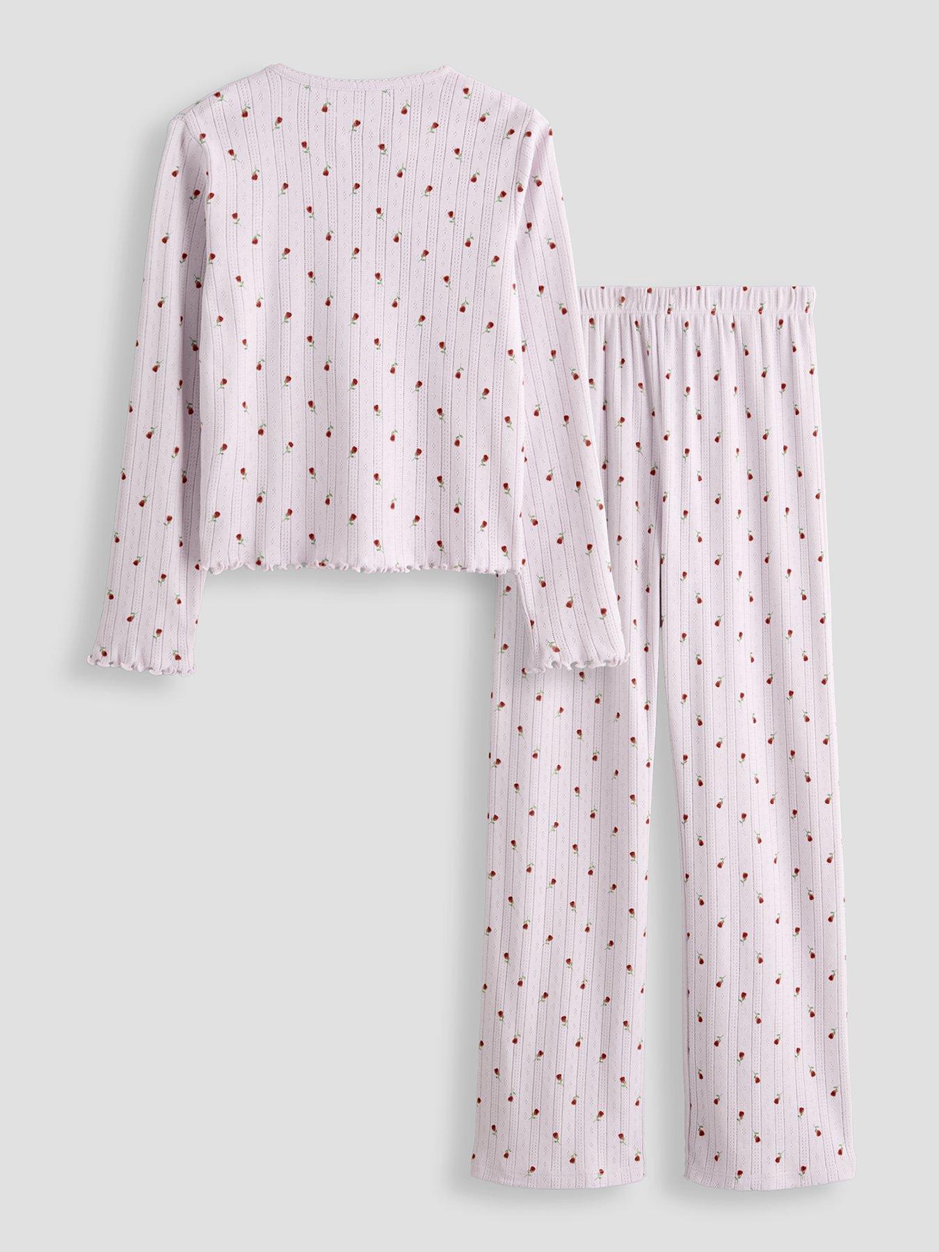 Image 2 of 4 of The Very Collection Girls Pointelle Pyjama