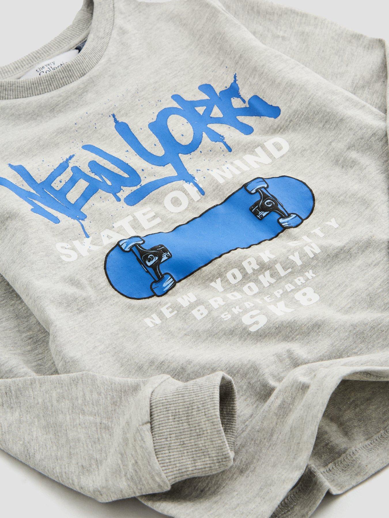 Image 4 of 5 of The Very Collection Older Boys' Skater NY Pyjama Set - Multi