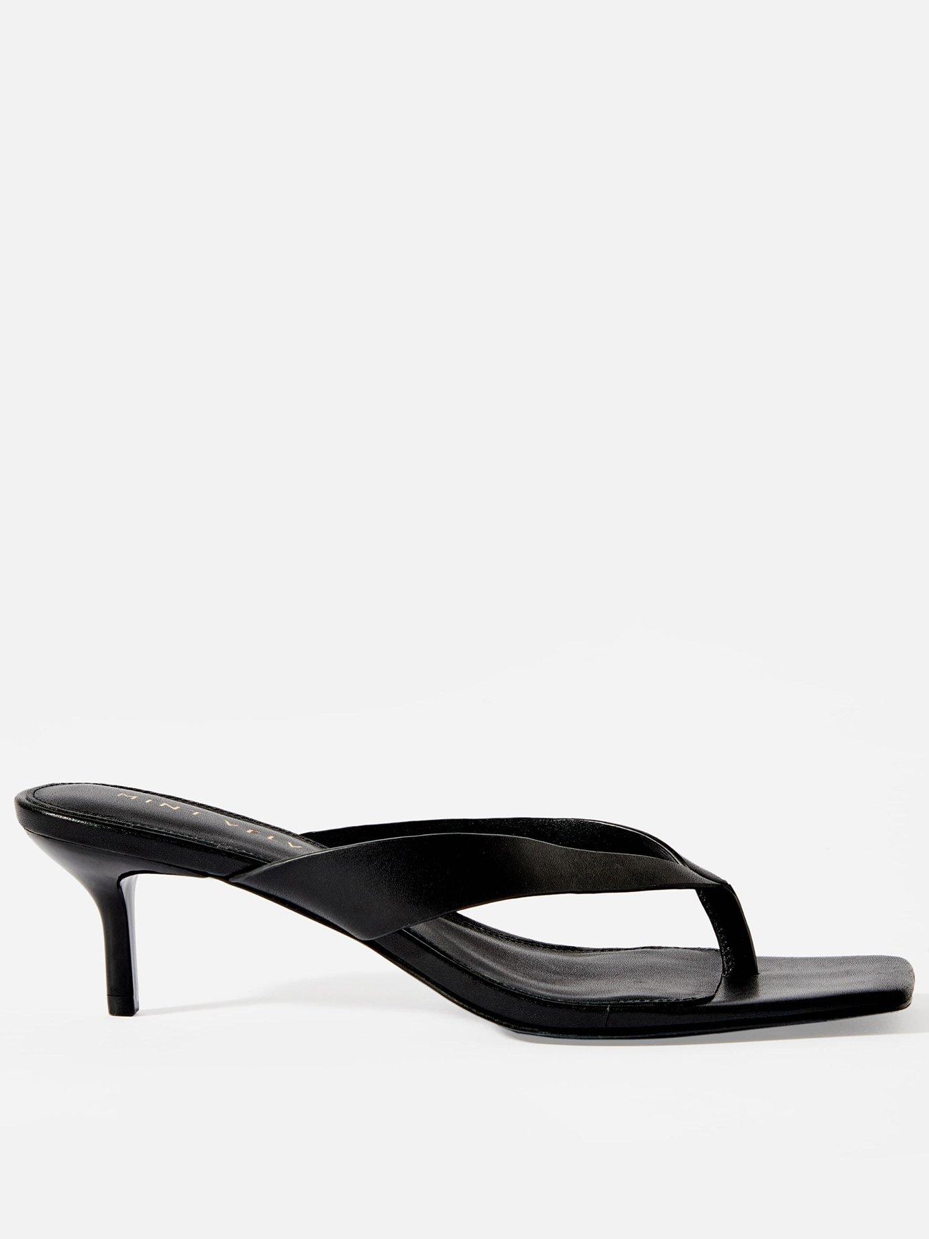 Image 1 of 5 of Mint Velvet Betty Flip Flop Heel