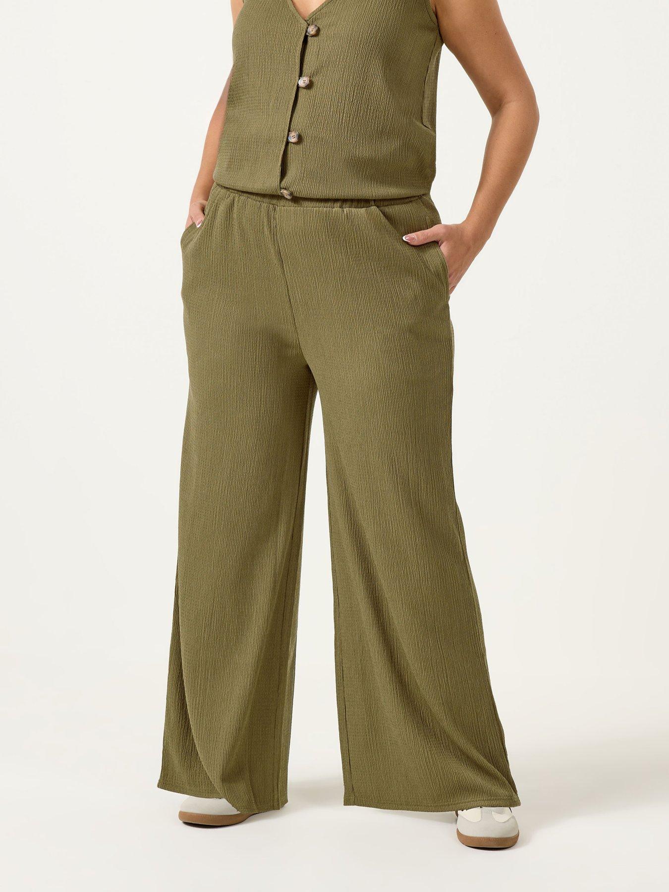 yours-curve-textured-jersey-wide-leg-co-ordfront