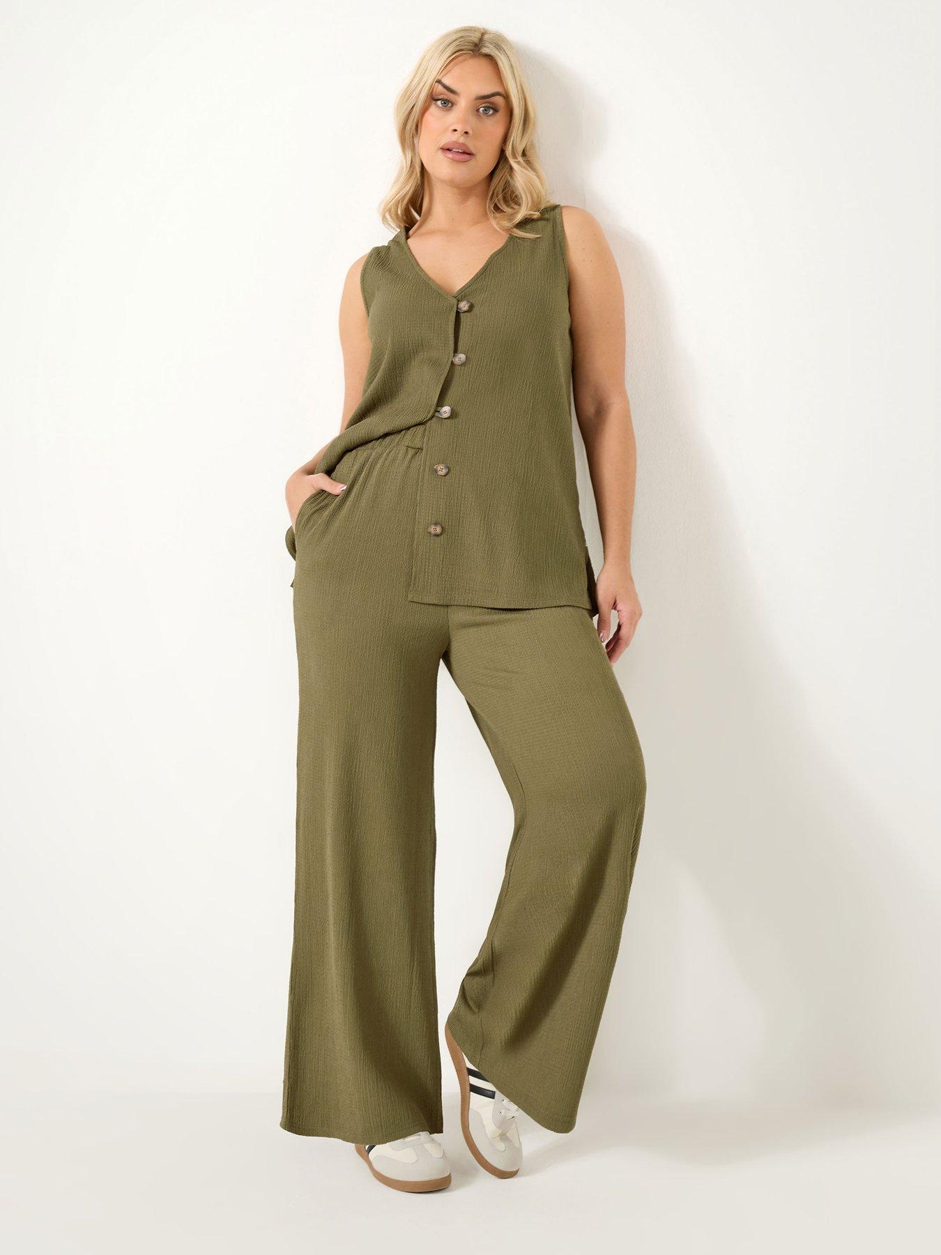 yours-curve-textured-jersey-wide-leg-co-ordback