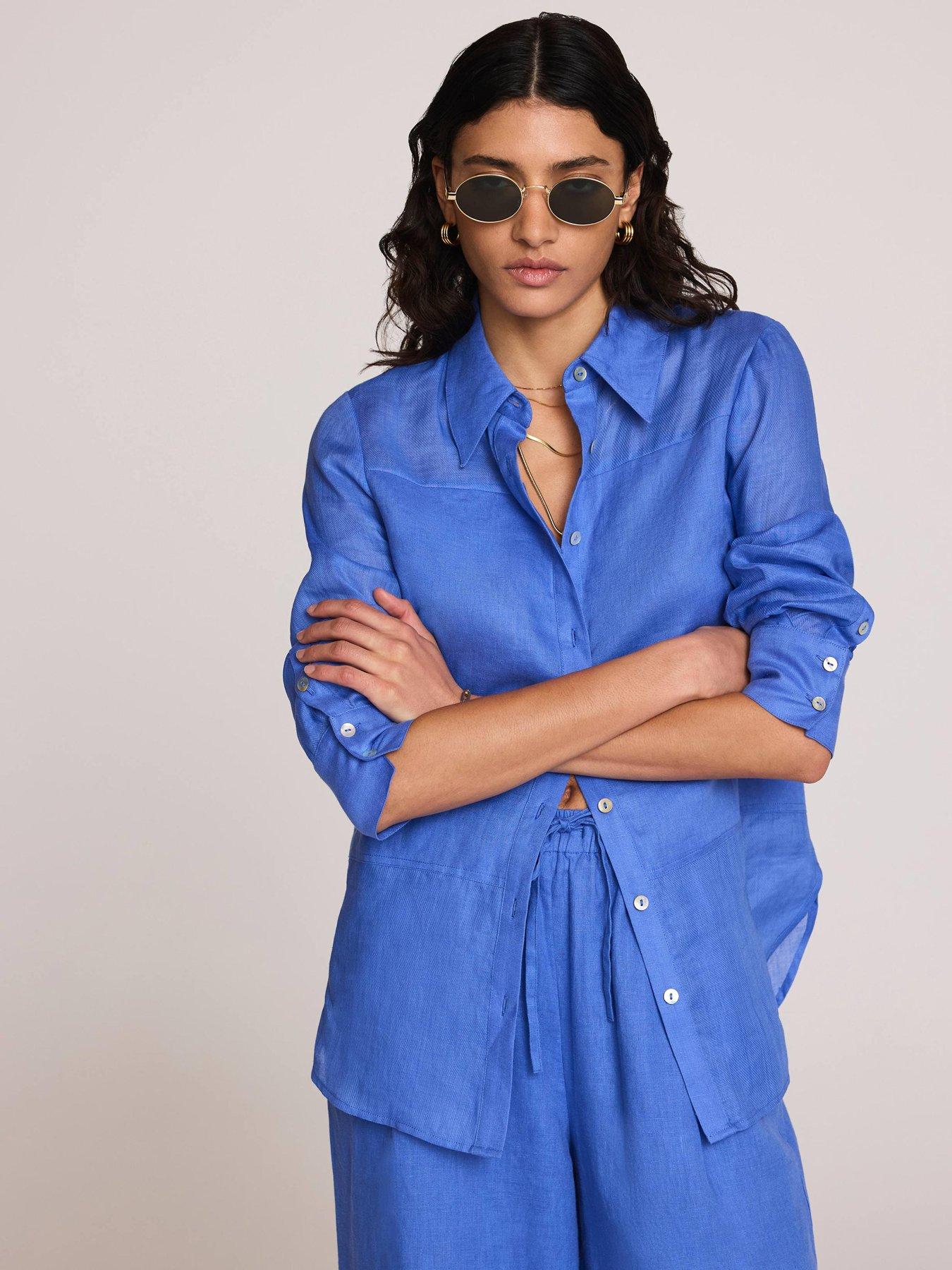 mint-velvet-linen-mix-shirt-bluestillFront