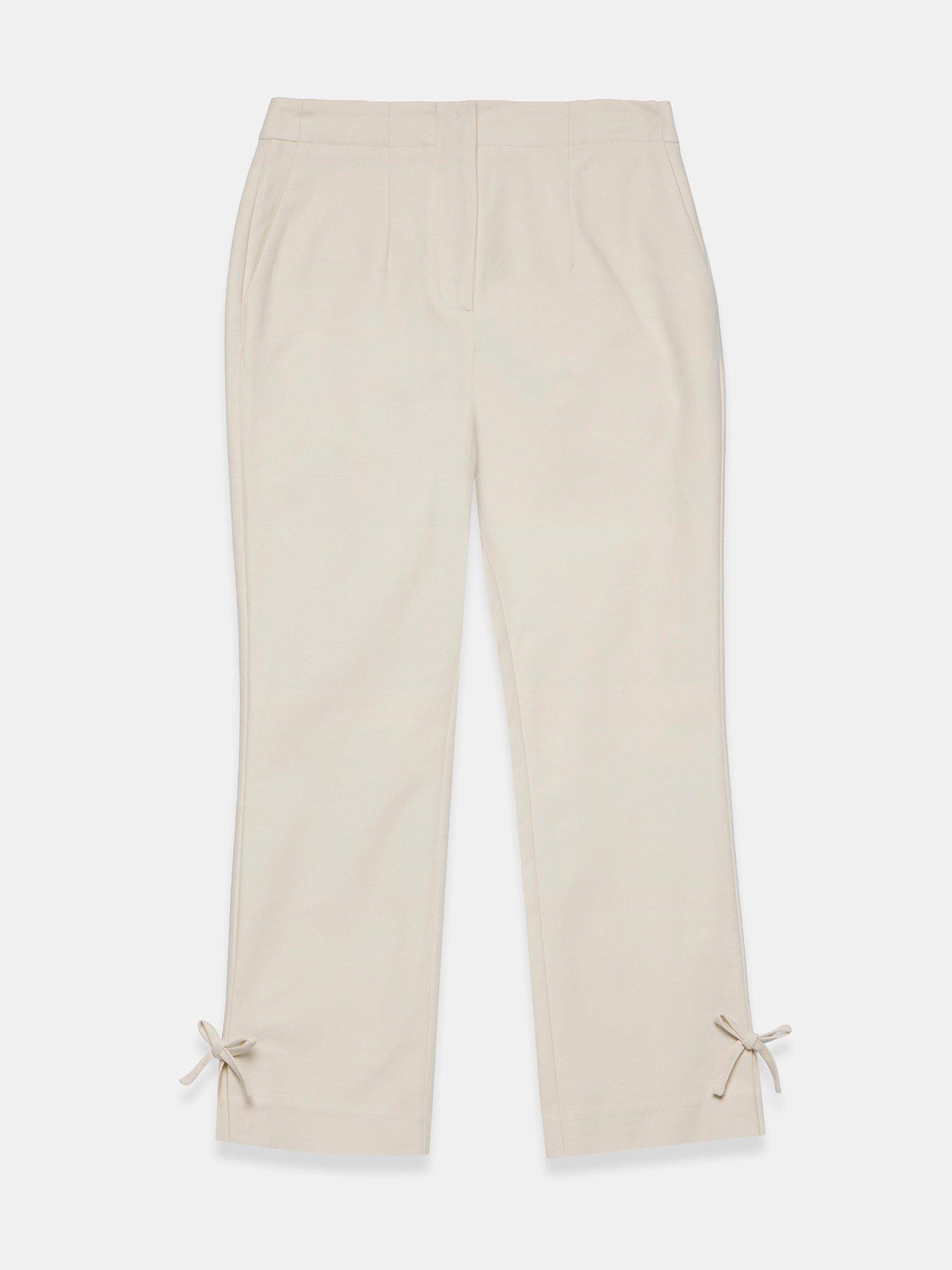 Image 5 of 6 of Mint Velvet Neutral Capri Trousers - Cream