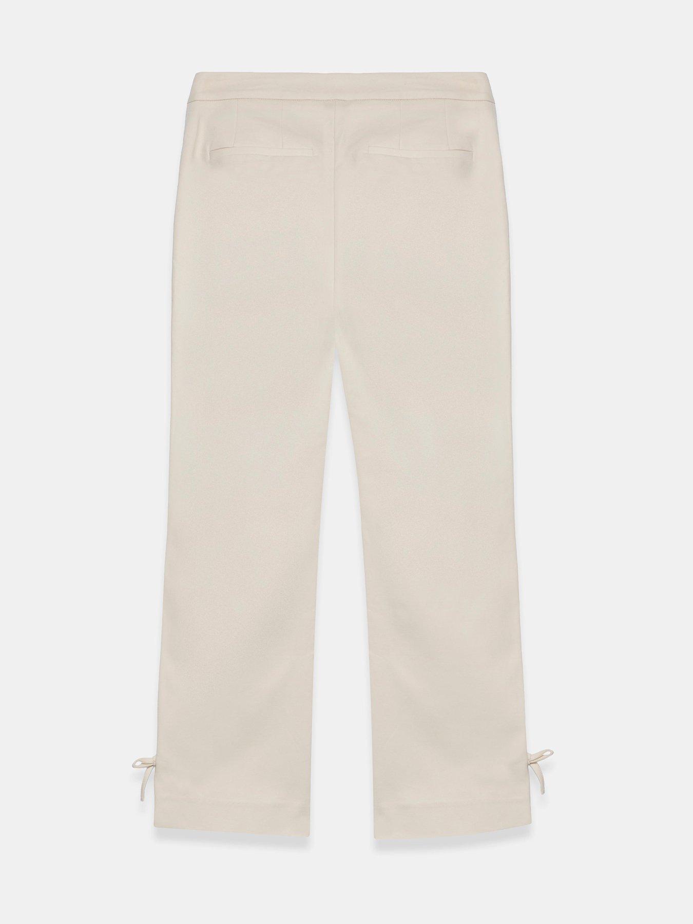 Image 6 of 6 of Mint Velvet Neutral Capri Trousers - Cream